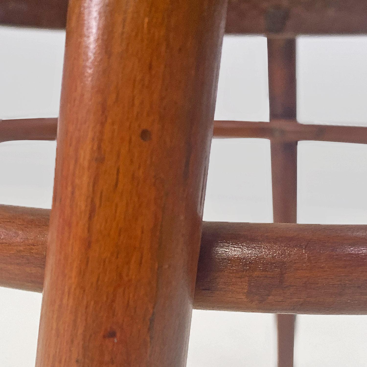 Mid-20th Century Italian mid-century big beech wood and Vienna straw Thonet chairs, 1950s For Sale