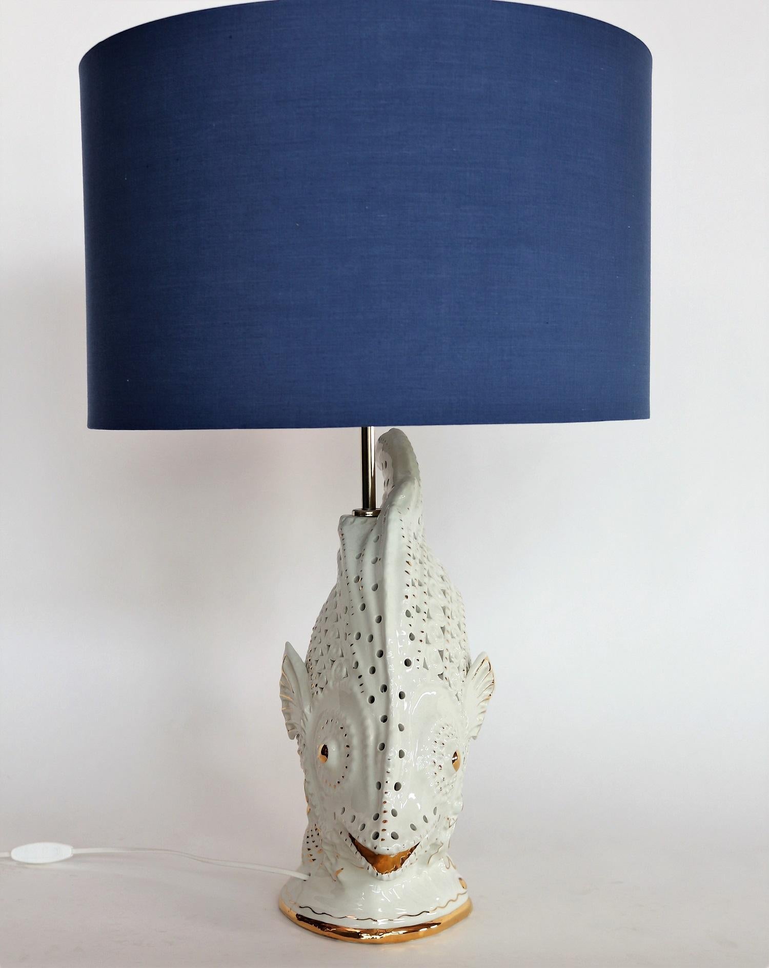 fish lamp vintage