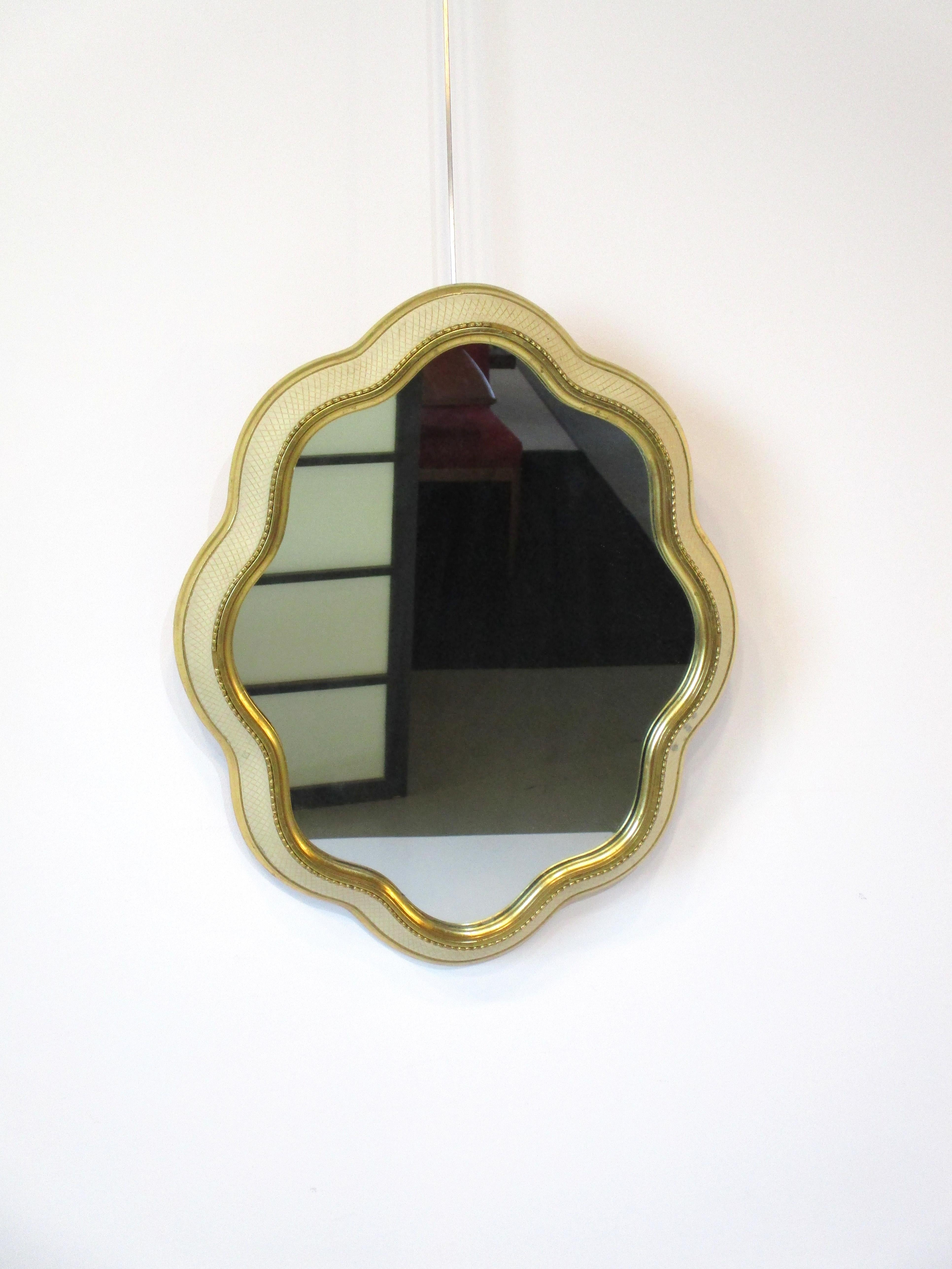 Italian Mid Century Biomorphic Sculptural Wall Mirror For Sale 4