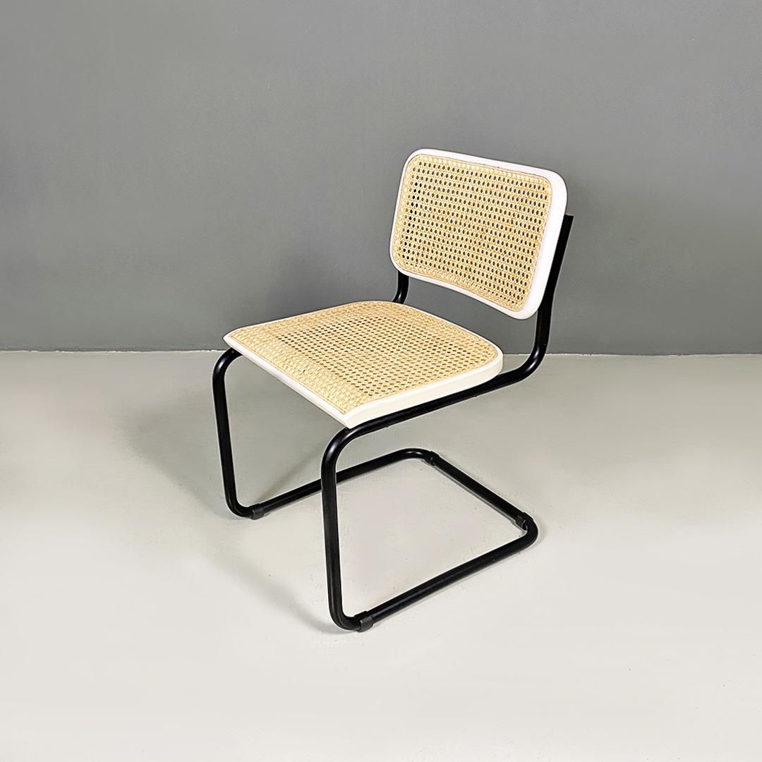 Italian Mid-Century Metal Beech Vienna Straw Cesca Chair Breuer for Gavina 1960 For Sale 5