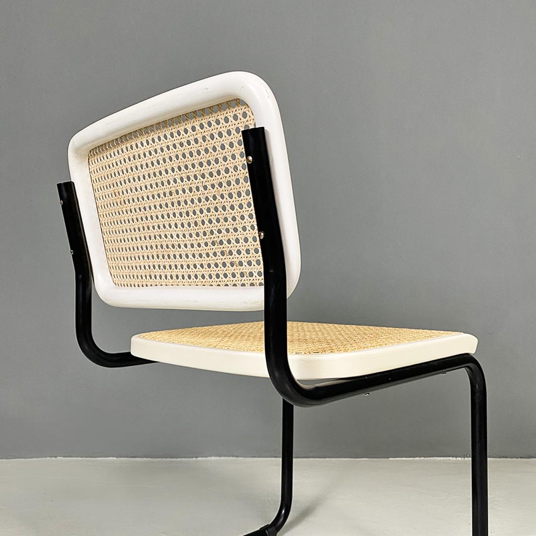 Mid-Century Modern Italian Mid-Century Metal Beech Vienna Straw Cesca Chair Breuer for Gavina 1960 For Sale