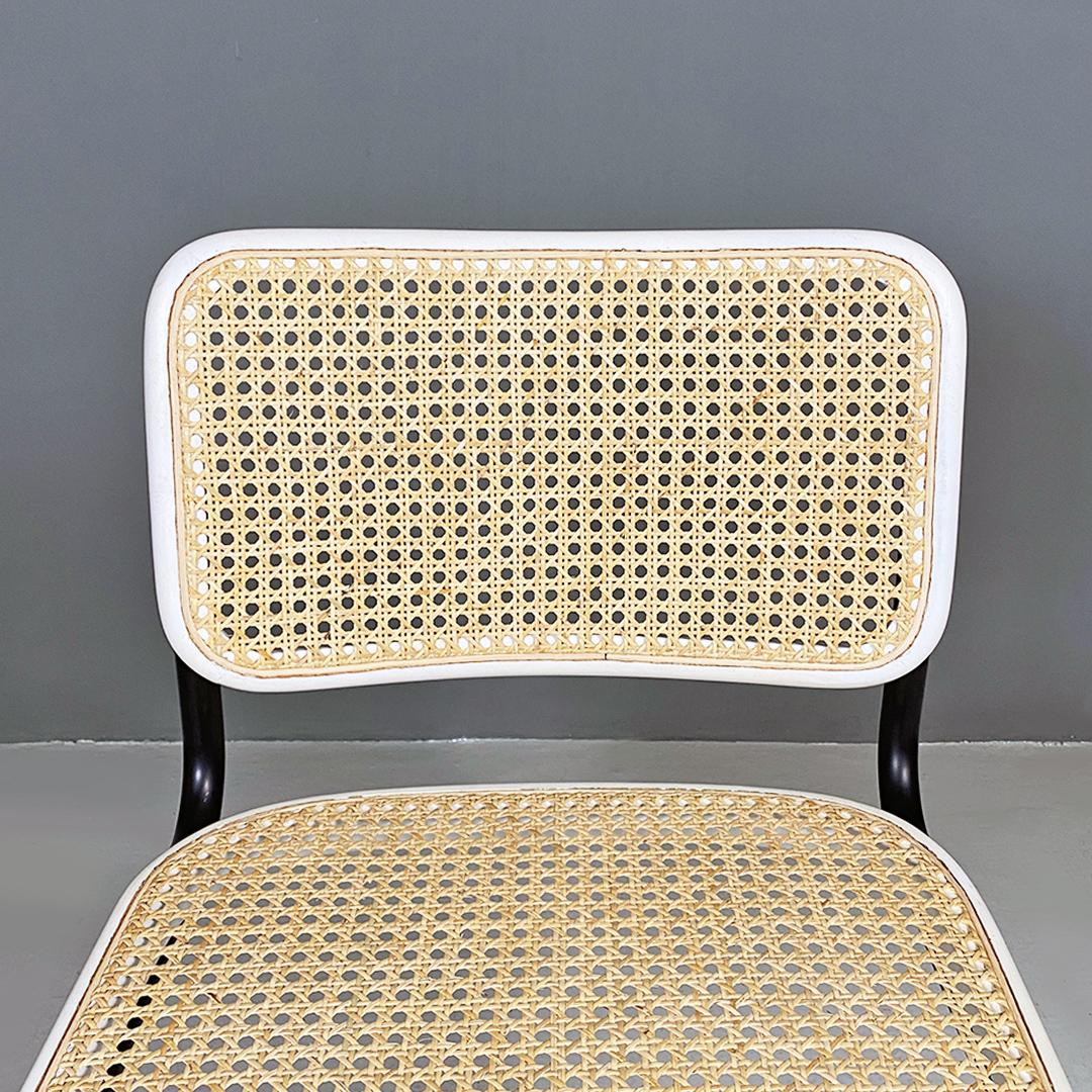 Italian Mid-Century Metal Beech Vienna Straw Cesca Chair Breuer for Gavina 1960 In Good Condition In MIlano, IT