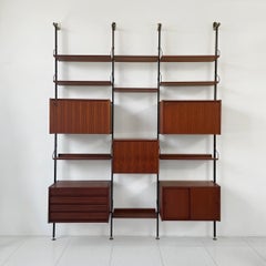 Italian mid-century bookcase series Selex for Industria Mobili Barovero, 1960s