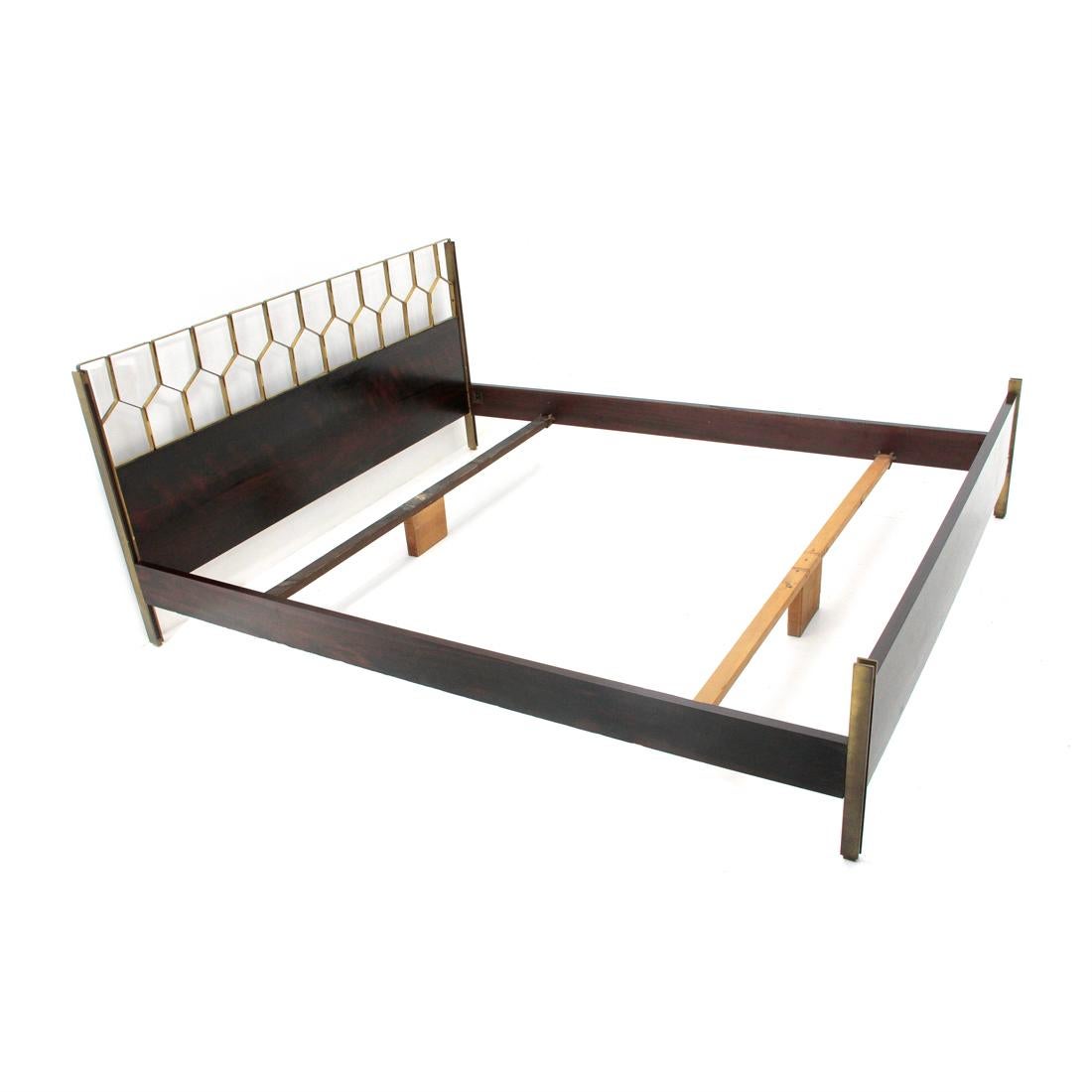 Italian Midcentury Brass Bed by Gianni Songia for Sormani, 1960s In Good Condition In Savona, IT