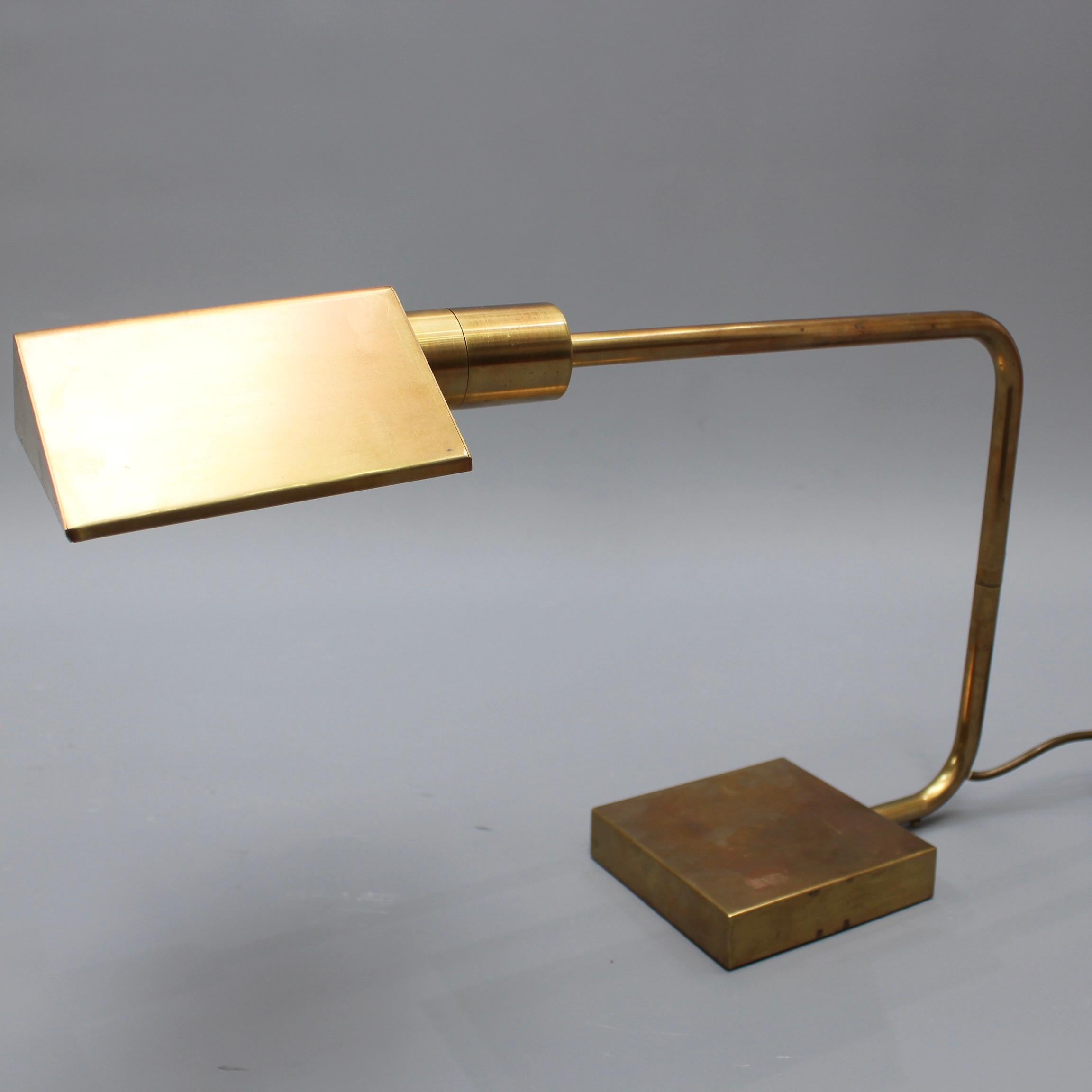 Mid-Century Modern Italian Midcentury Brass Desk Lamp, circa 1950s