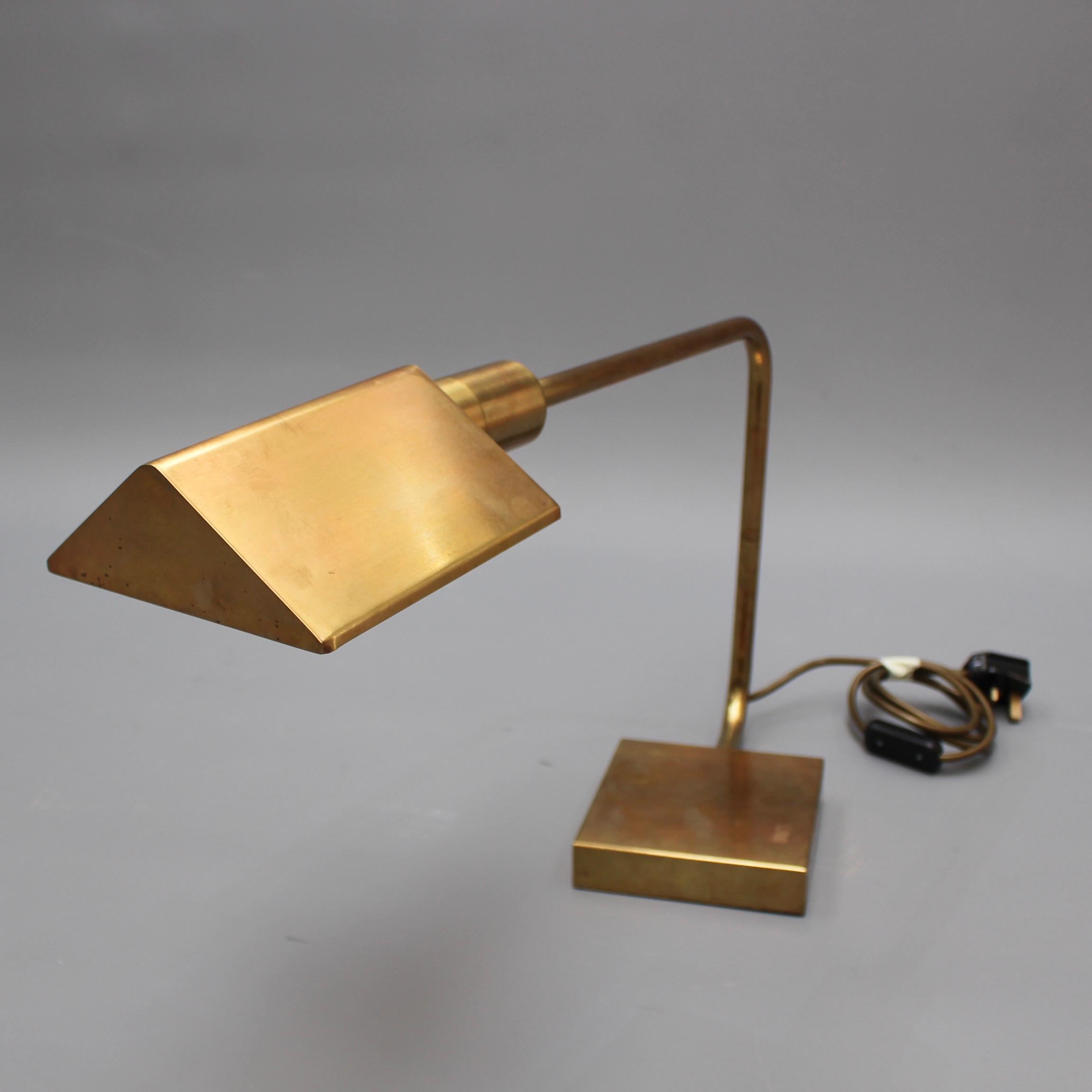 Italian Midcentury Brass Desk Lamp, circa 1950s 2