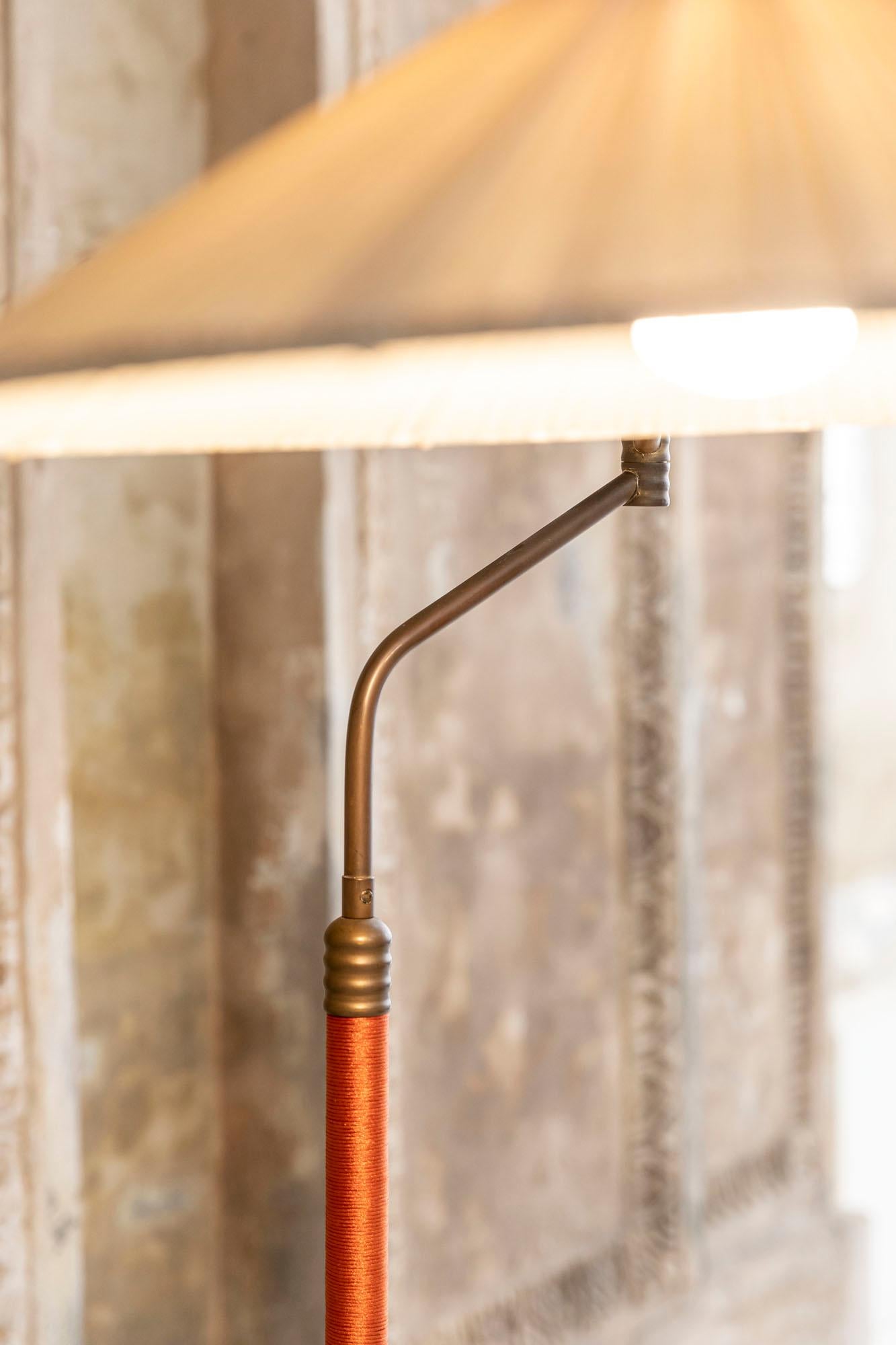 Italian Mid-Century Brass Floor Lamp 10