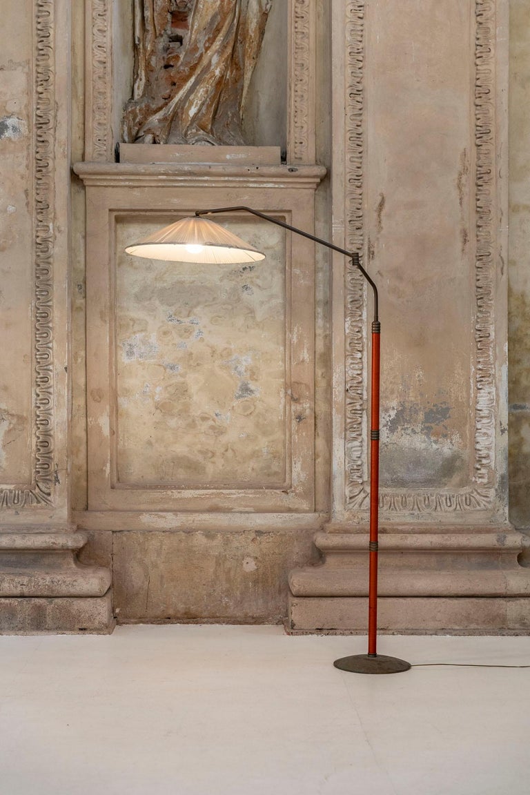 Italian Mid-Century Brass Floor Lamp at 1stDibs