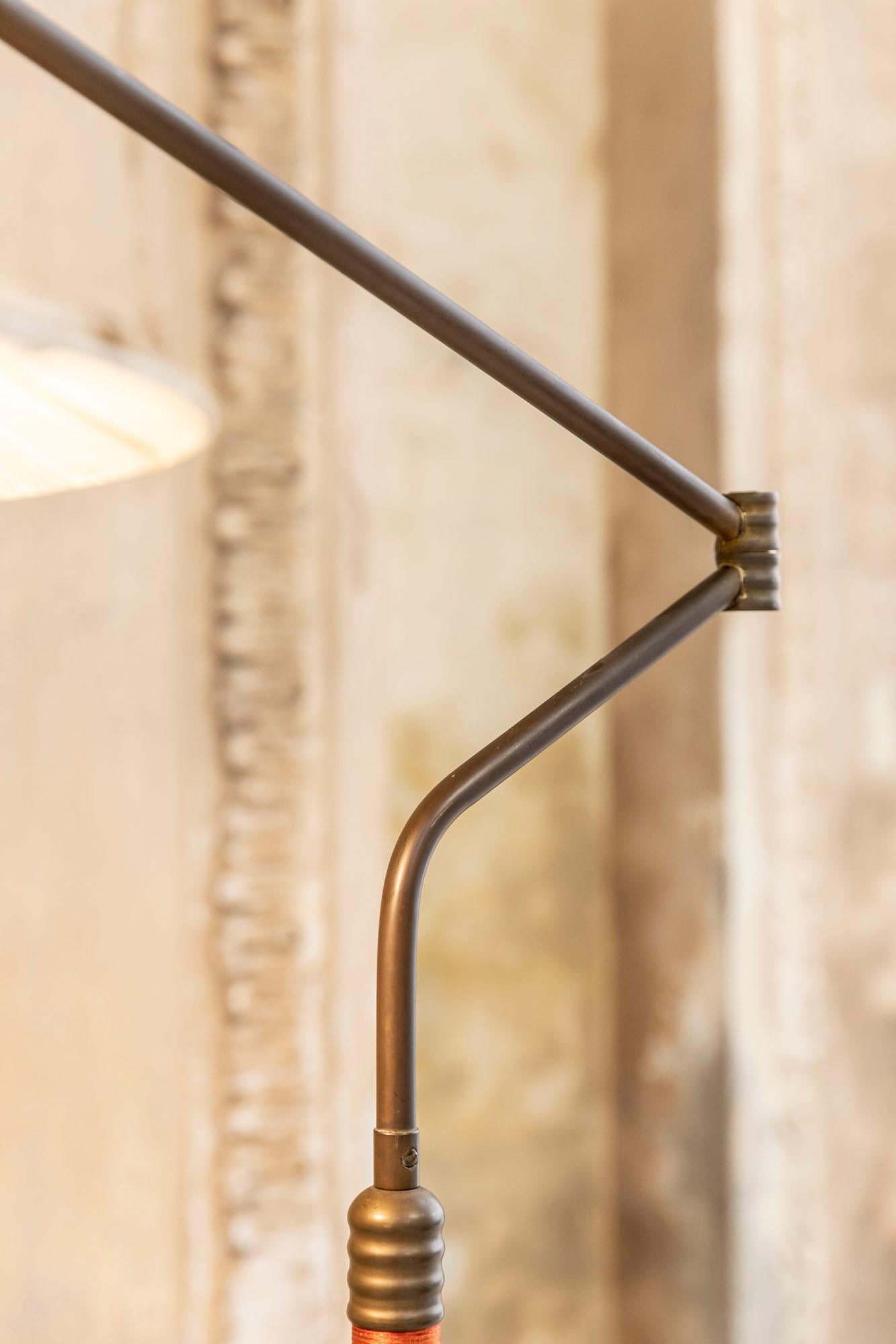 Italian Mid-Century Brass Floor Lamp 1