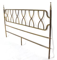 Italian Mid Century Brass King Size Headboard