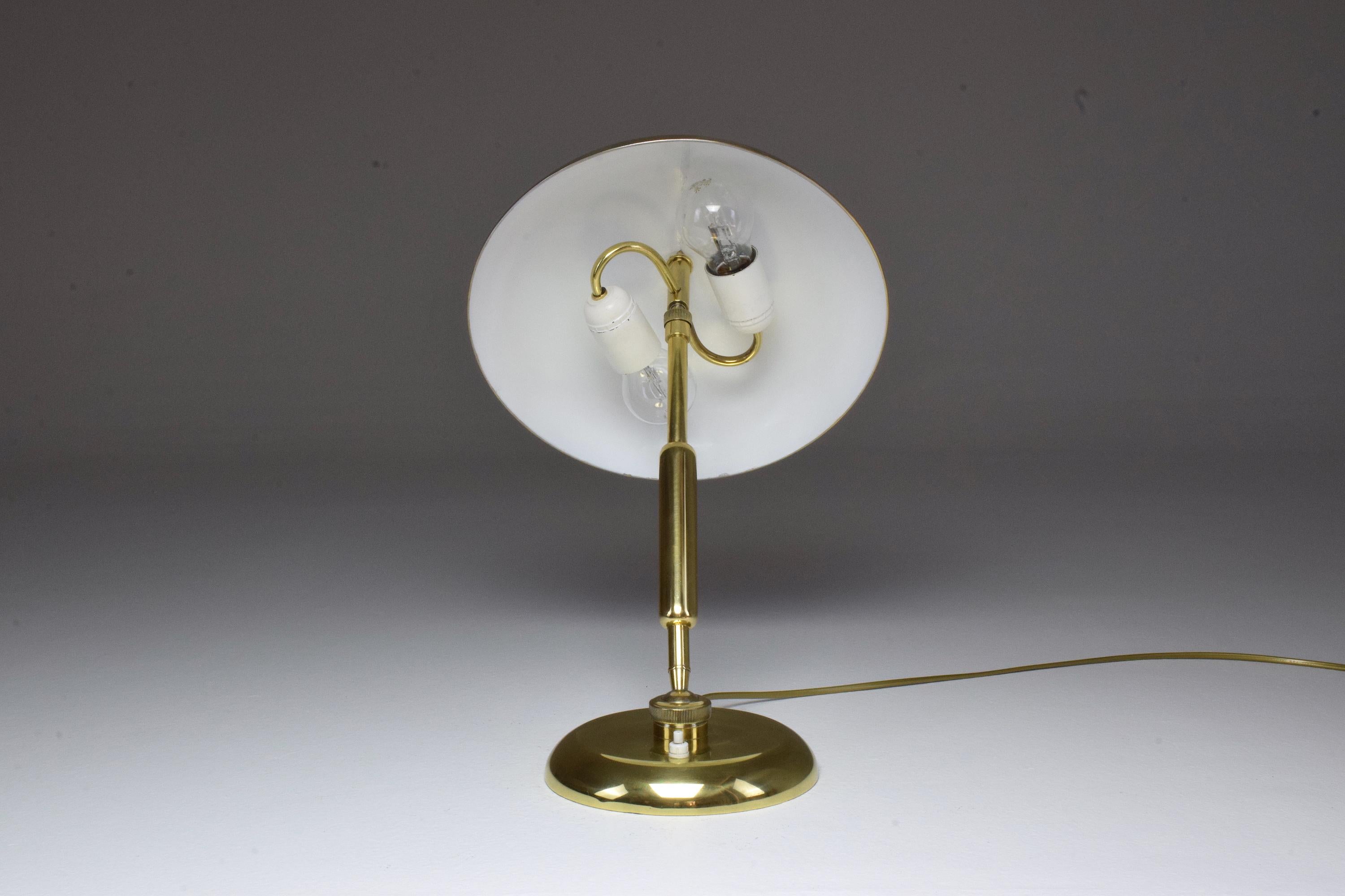 Italian Midcentury Brass Lamp by Oscar Torlasco for Lumi, 1950s 6