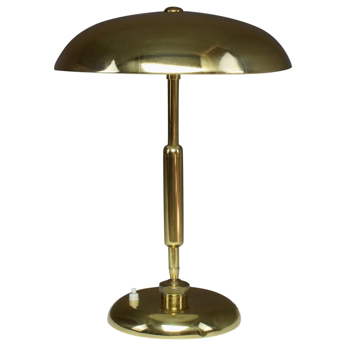 Italian Midcentury Brass Lamp by Oscar Torlasco for Lumi, 1950s