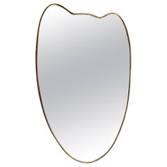 Italian Mid-Century Brass Mirror-Possible Pair