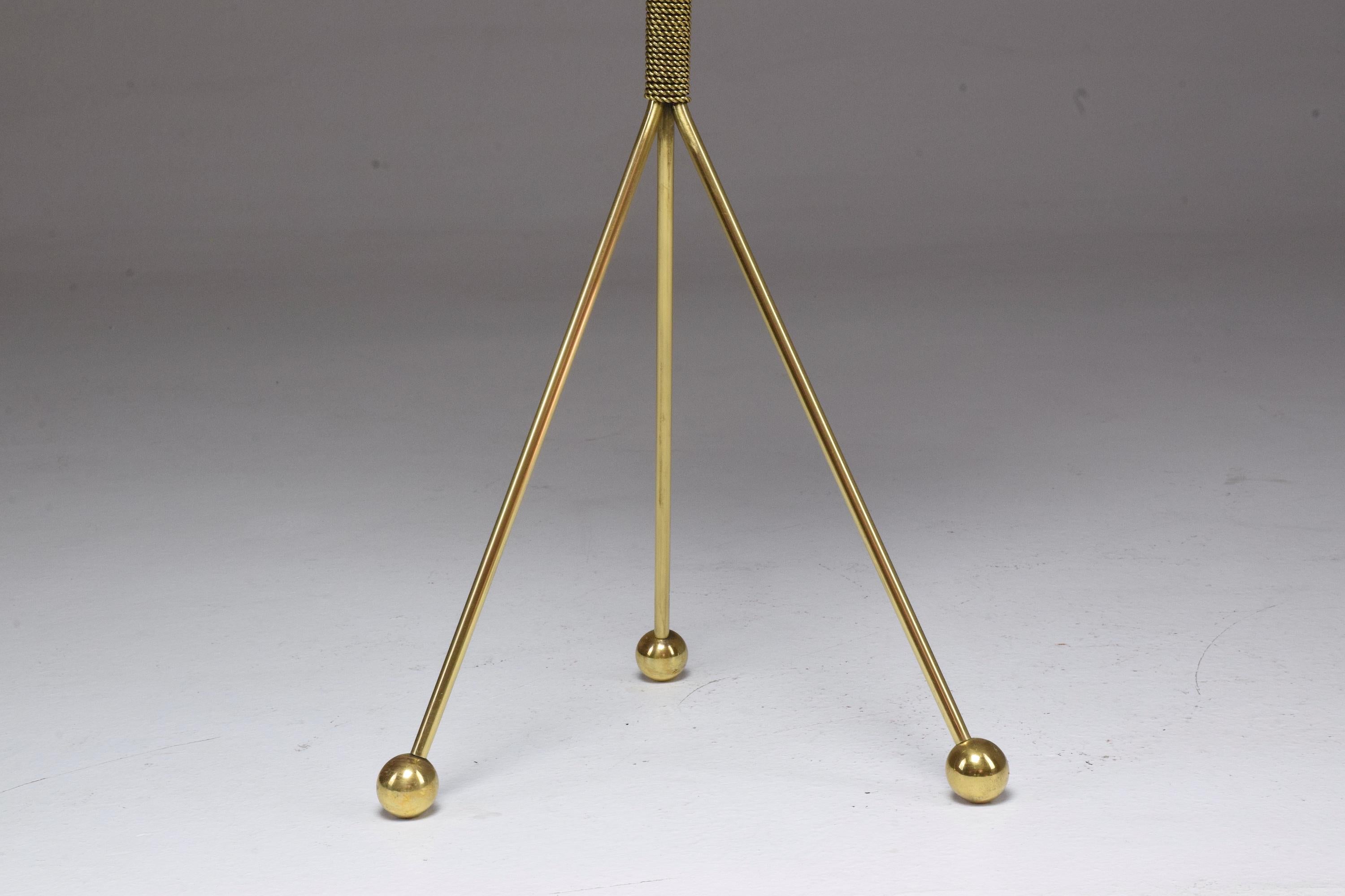 20th Century Italian Midcentury Brass Standing Ashtray, 1950s