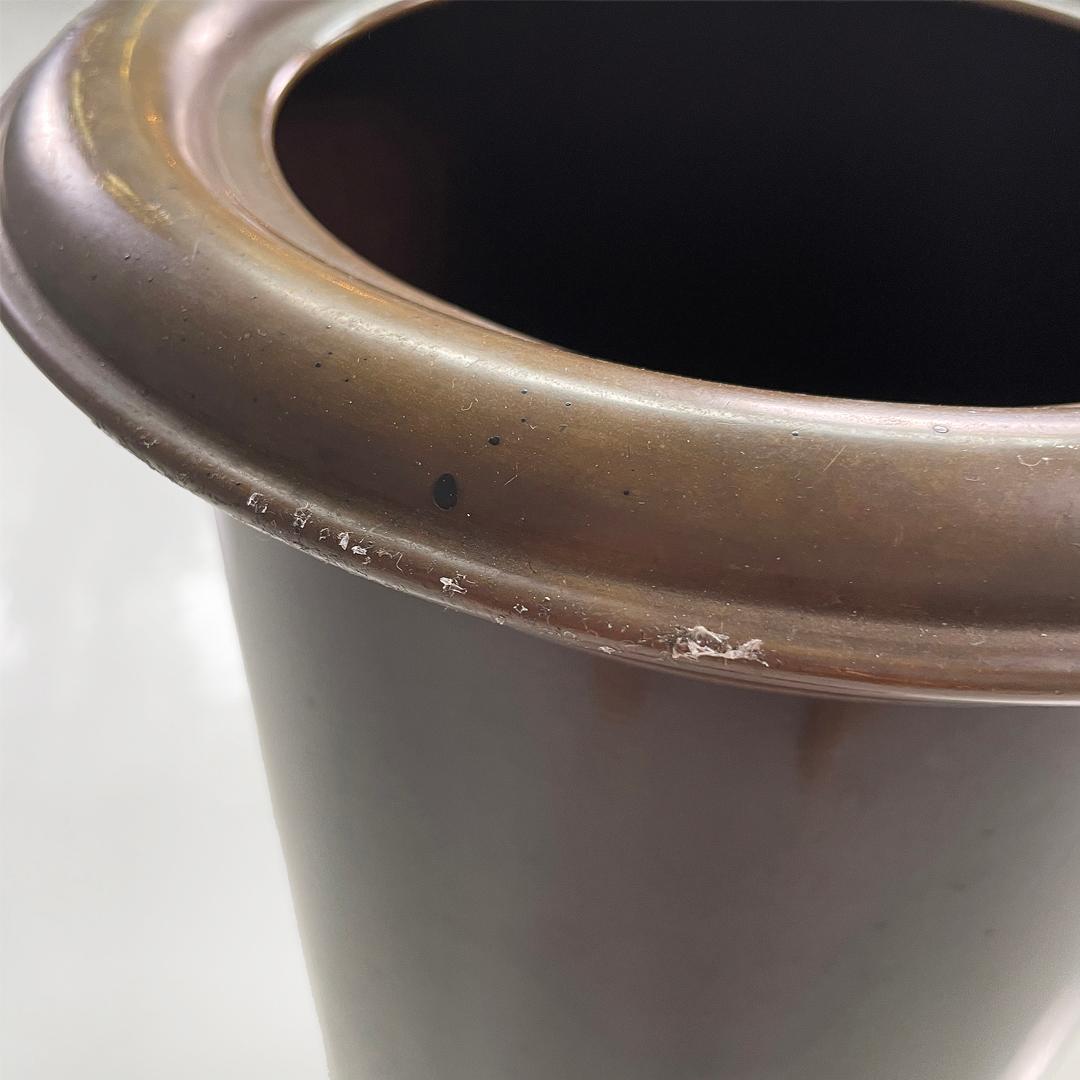 Portaombrelli italiano di metà secolo in bronzo e metallo marrone, anni '50 in vendita 4