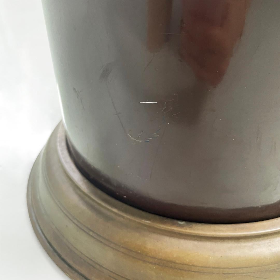 Portaombrelli italiano di metà secolo in bronzo e metallo marrone, anni '50 in vendita 9