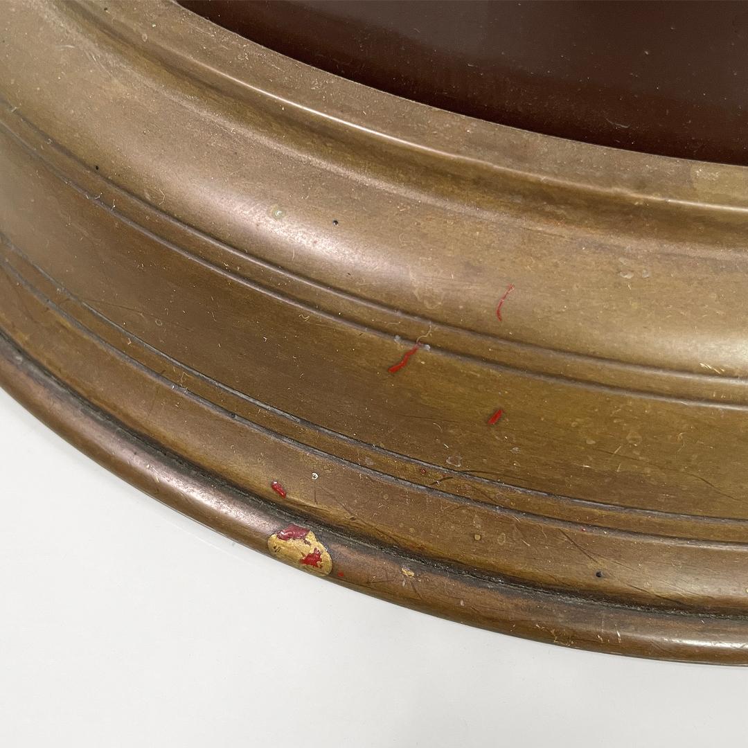 Portaombrelli italiano di metà secolo in bronzo e metallo marrone, anni '50 in vendita 11