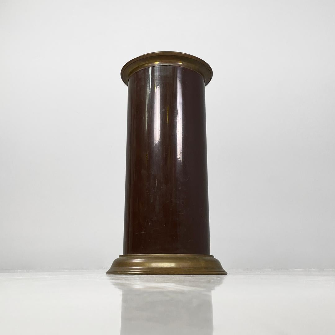 Mid-Century moderno Portaombrelli italiano di metà secolo in bronzo e metallo marrone, anni '50 in vendita