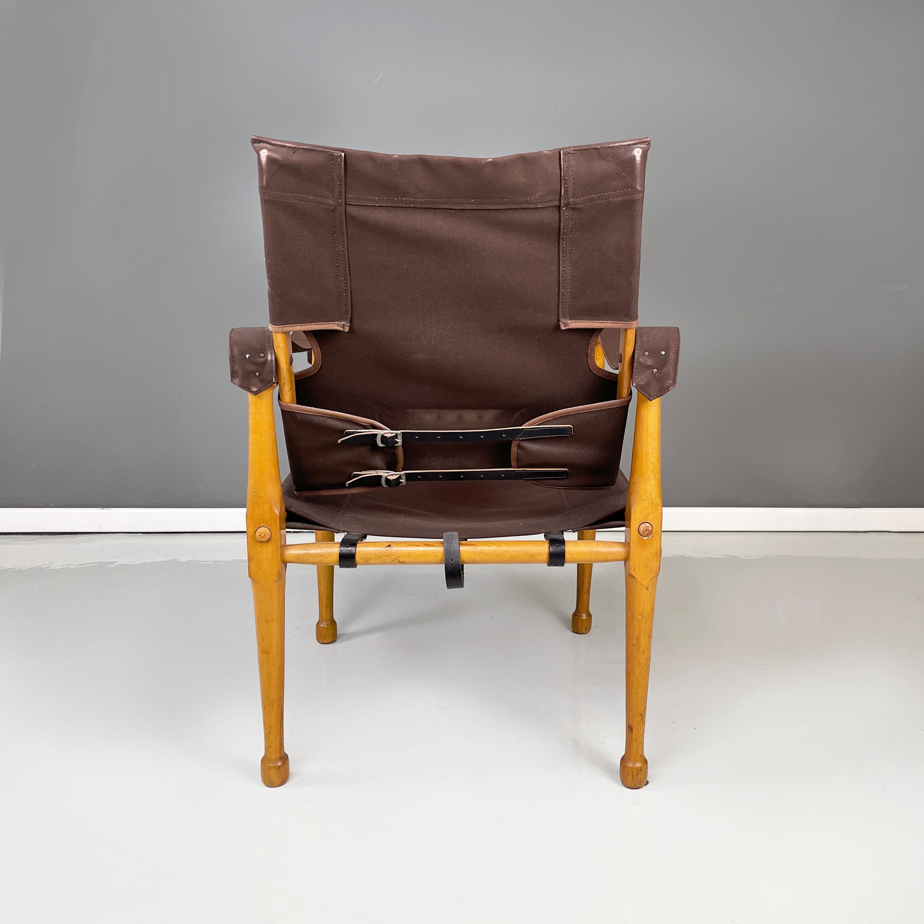 Italienischer Brown Sessel 86 Morettina von B. Marstaller Zanotta, 1980er Jahre, Mitte des Jahrhunderts im Zustand „Gut“ im Angebot in MIlano, IT