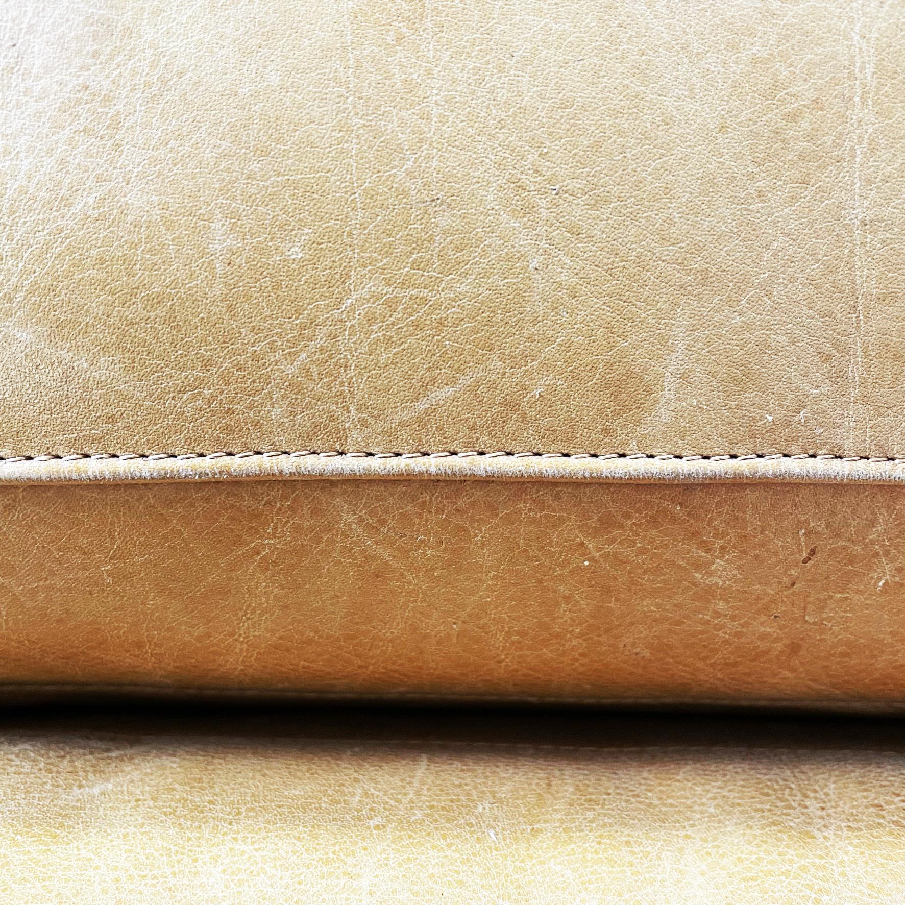 Italian Mid-Century Brown Leather Modular Sofa 932 by Bellini for Cassina, 1960s 5