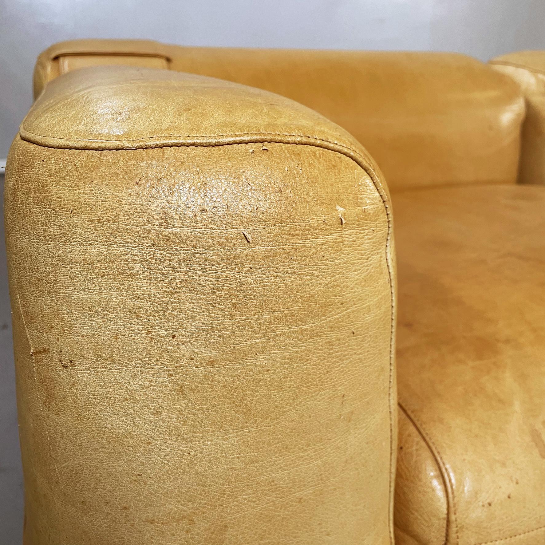 Italian Mid-Century Brown Leather Modular Sofa 932 by Bellini for Cassina, 1960s 1