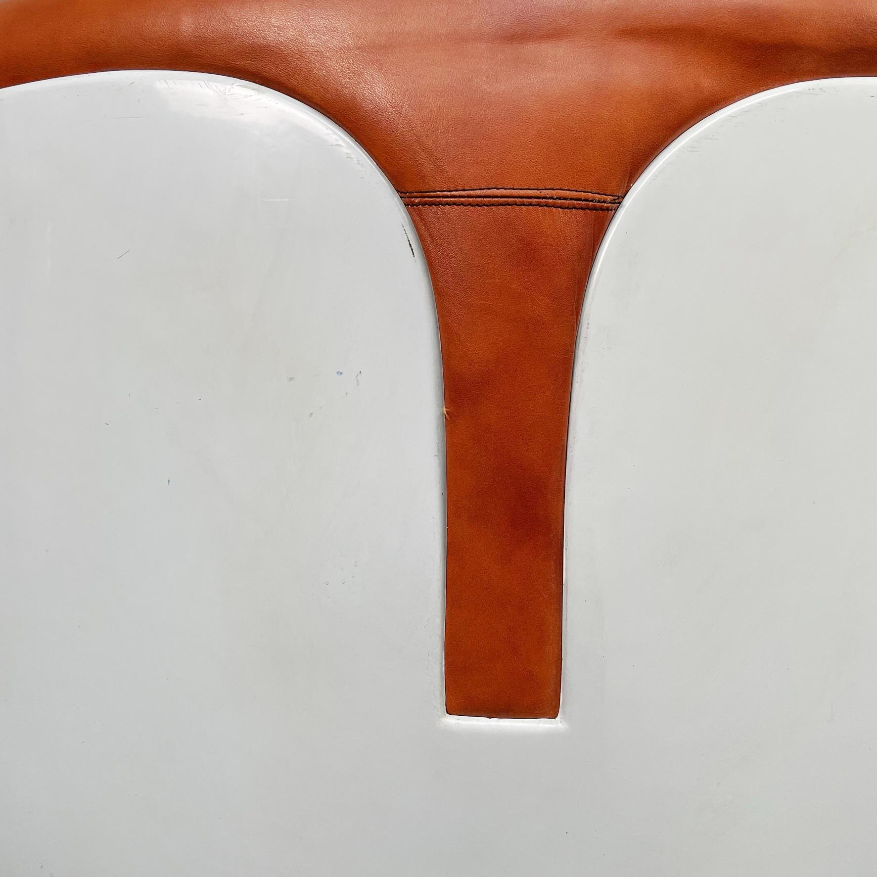 Italian Mid-Century Brown Leather Armchairs Flou by Betti Habitat Ids, 1970s For Sale 8