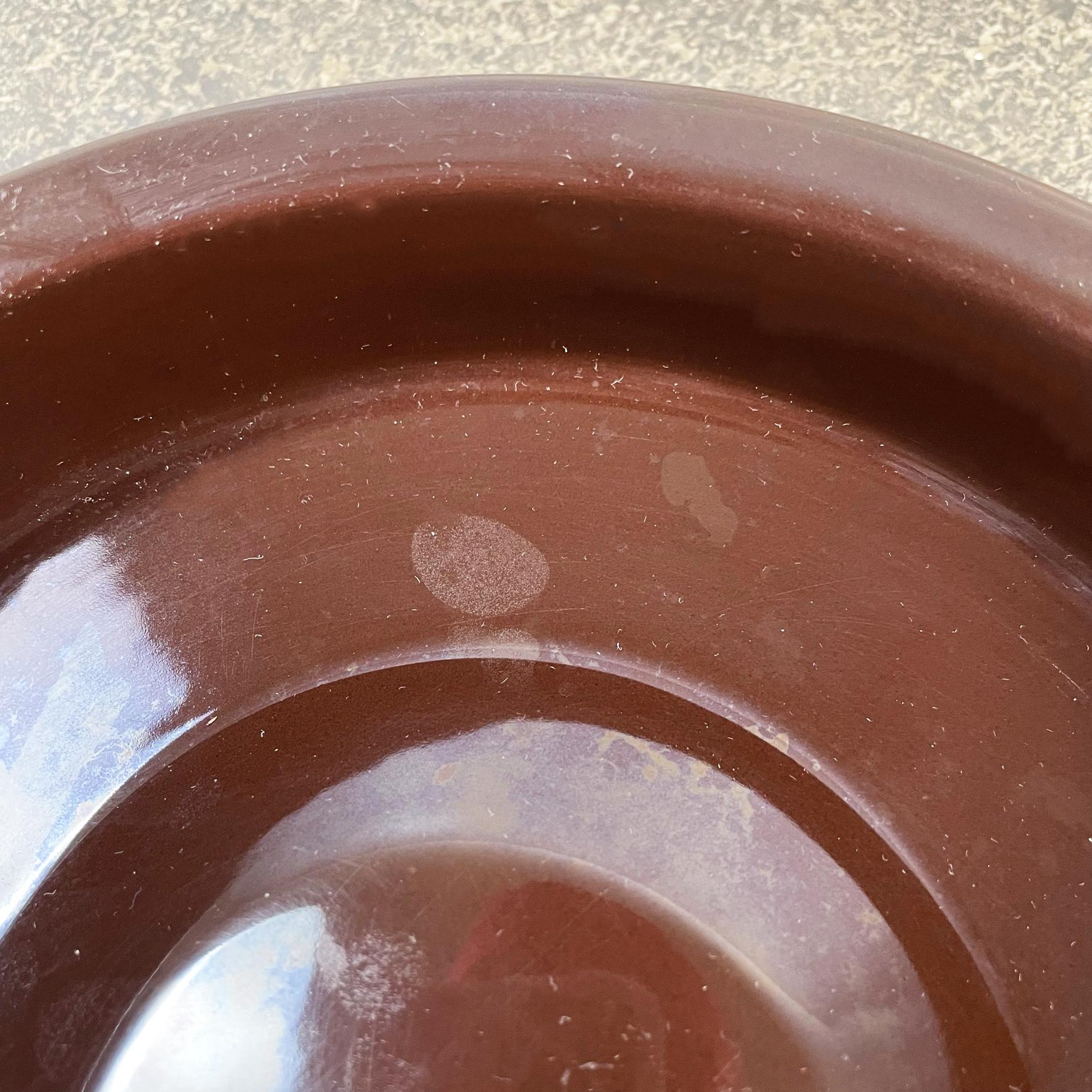 Italian Mid-Century Brown Porcelain Stoneware Ashtray Mangiarotti Danese, 1970s In Good Condition For Sale In MIlano, IT