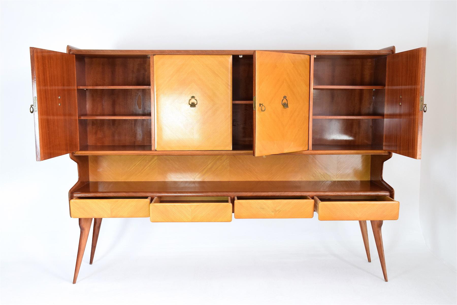 Italian Midcentury Buffet or Credenza in the Manner of Ico Parisi, 1950s 4