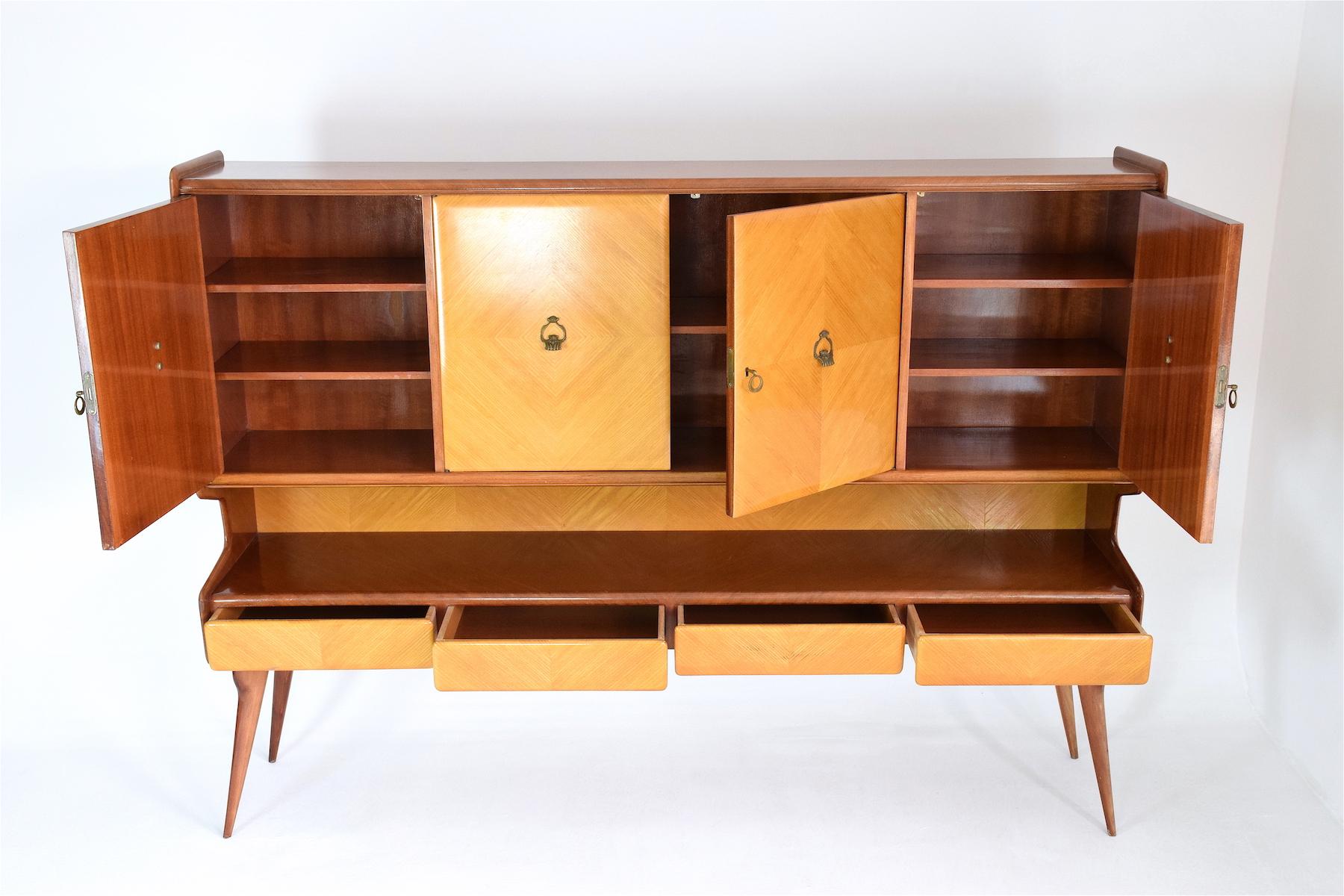 Italian Midcentury Buffet or Credenza in the Manner of Ico Parisi, 1950s 10