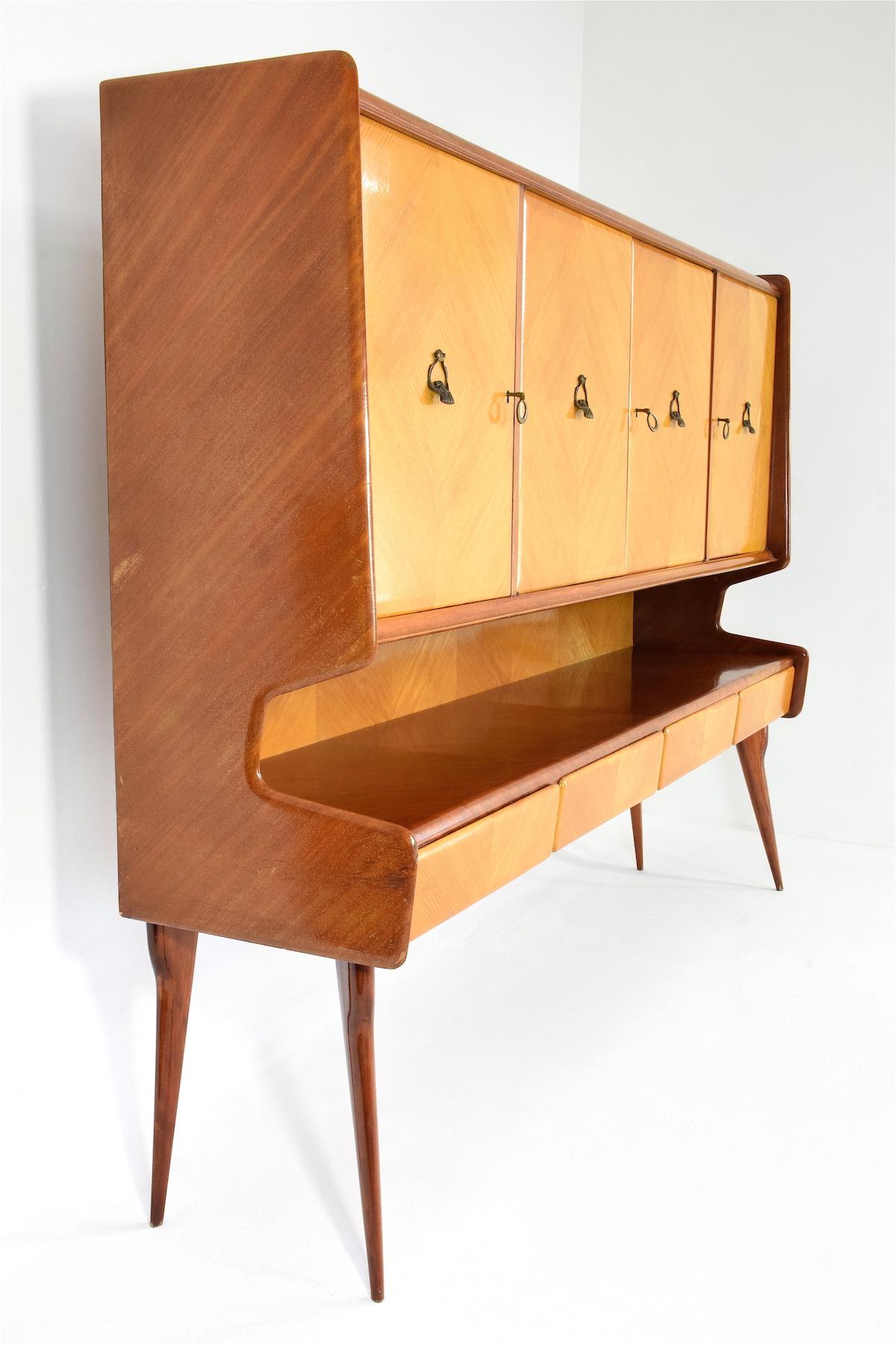 Italian Midcentury Buffet or Credenza in the Manner of Ico Parisi, 1950s 12