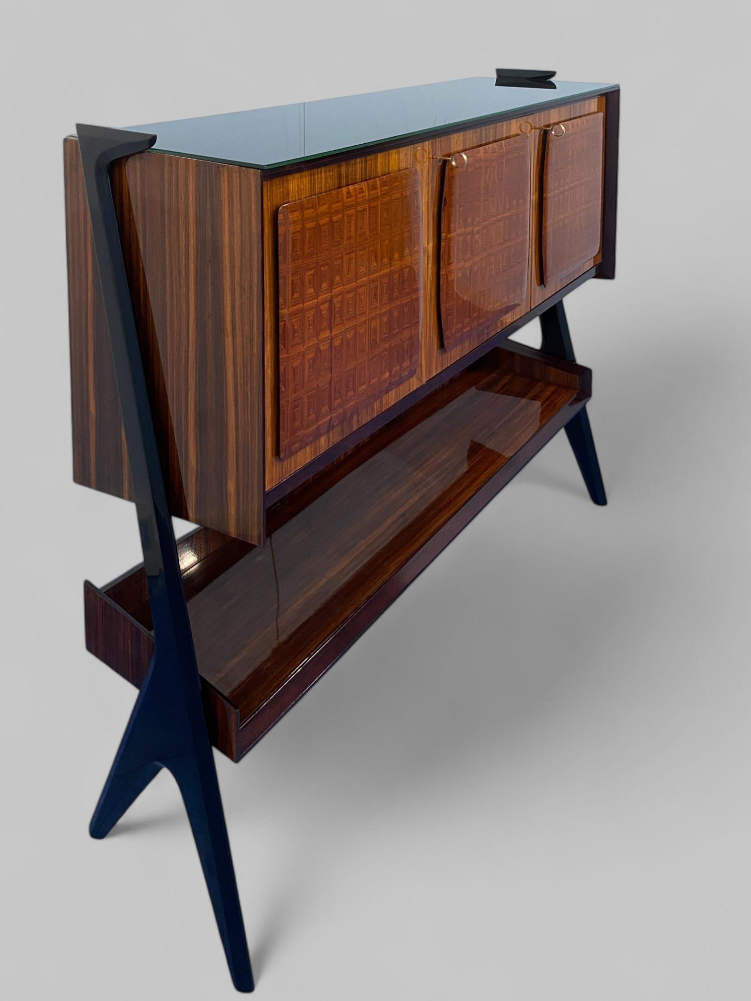 Other Italian Mid Century Cabinet Bar , Sideboard designed by Vittorio Dassi, 1955 For Sale