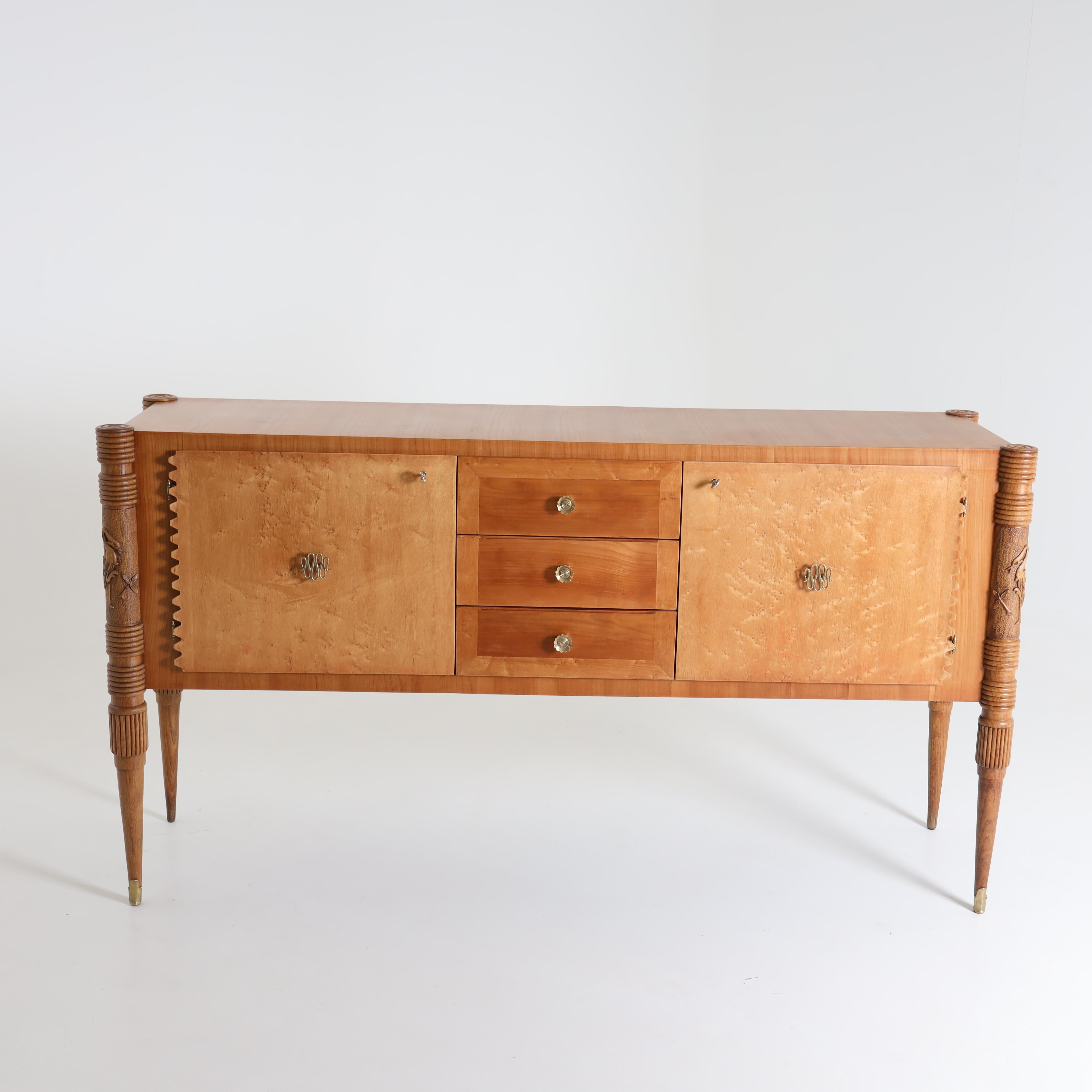 Cabinet italien du milieu du siècle par Pier Luigi Colli, Italie années 1950 Bon état - En vente à New York, NY
