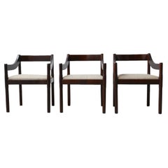 Italian Mid-Century Carimate Dining Armchairs by Vico Magisretti