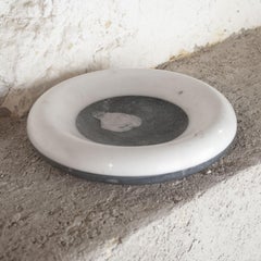 Italian mid century Carrara marble bowl 70s