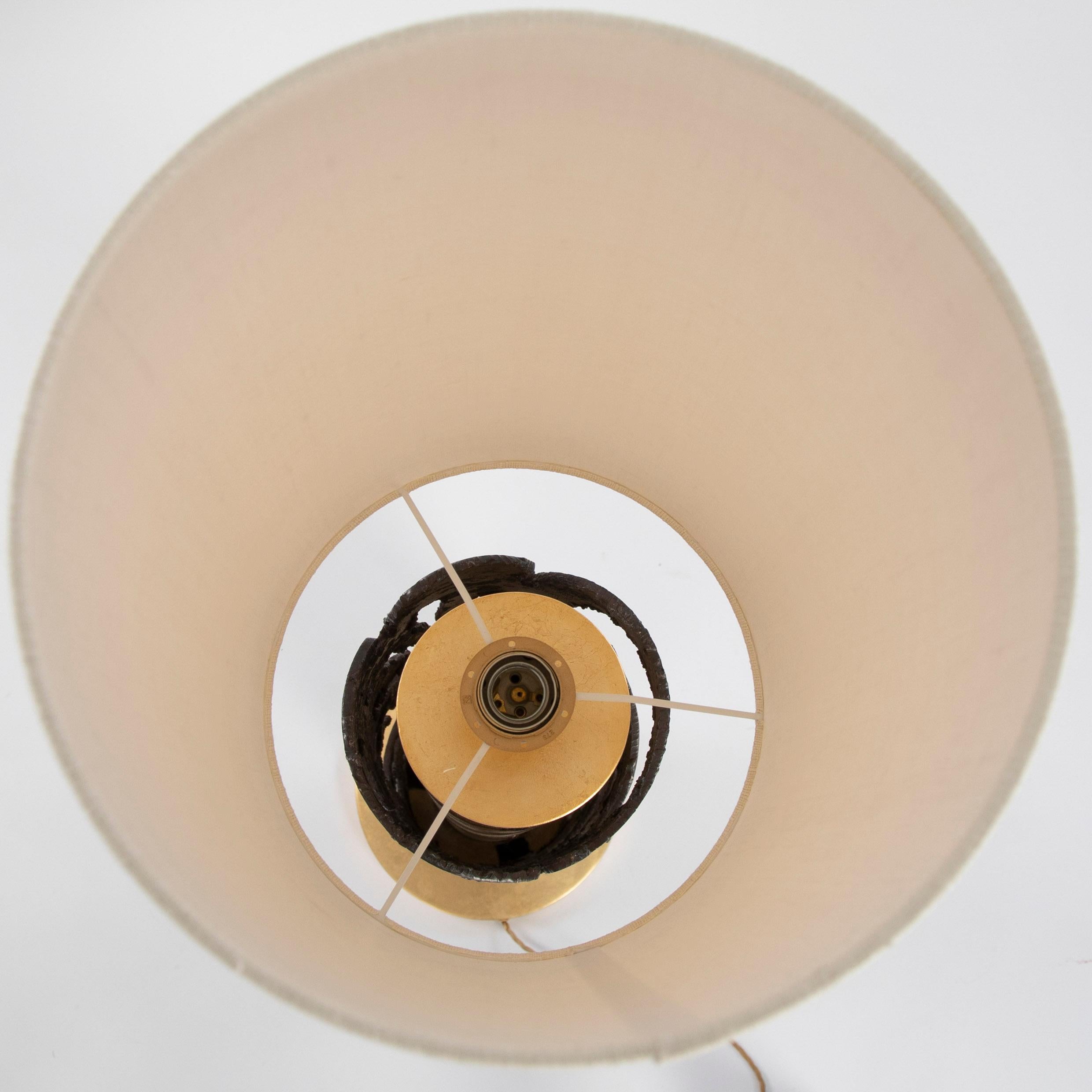 Fin du 20e siècle Lampadaire italien en fonte du milieu du siècle en brun-or par Banci Firenze, années 1980 en vente