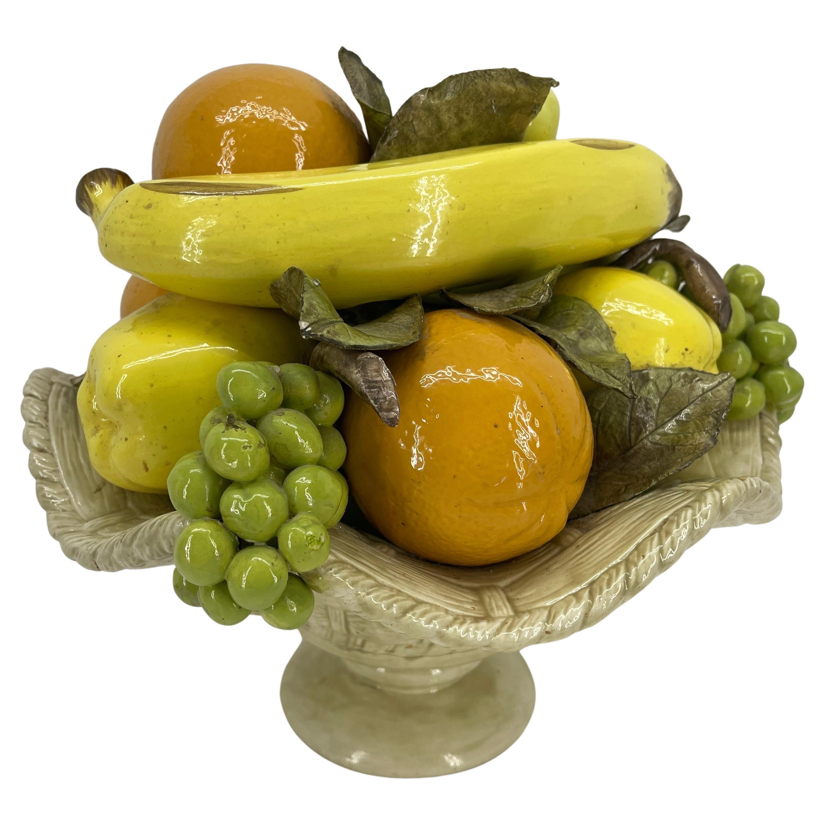vintage ceramic fruit bowl centerpiece