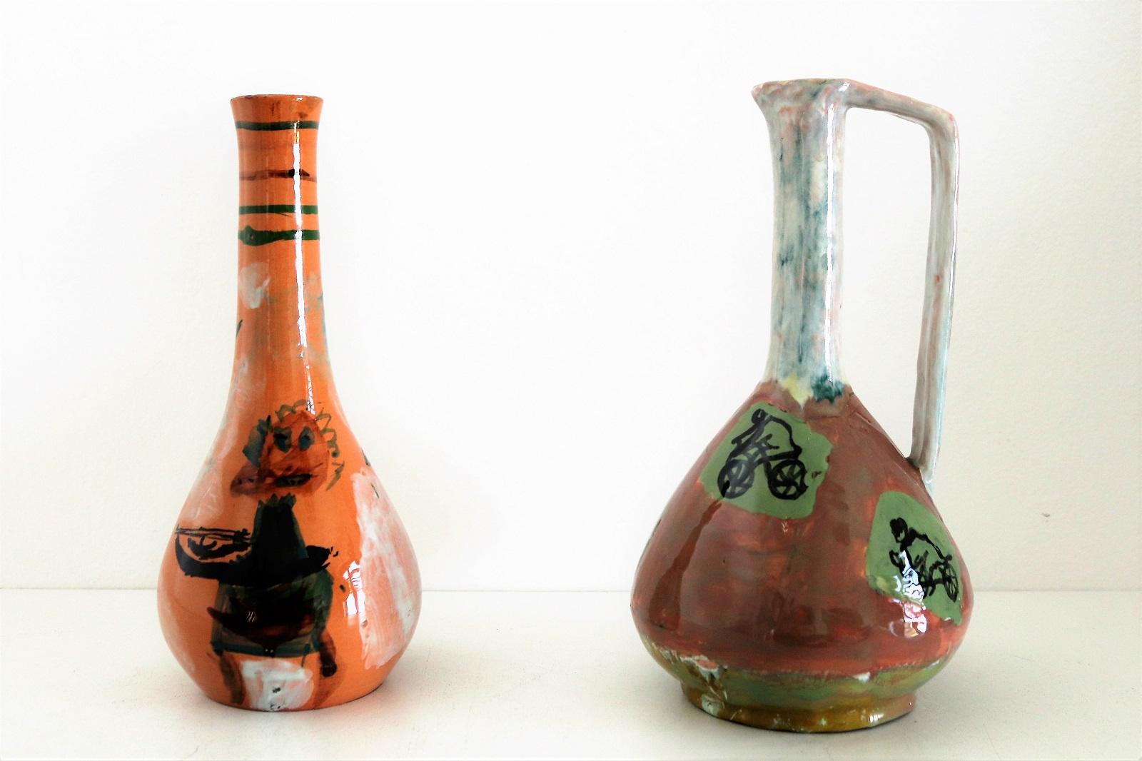 Italienische Sammlervase aus Keramik der Moderne der Mitte des Jahrhunderts von Art Rumi Orobico, 1950er Jahre im Angebot 10
