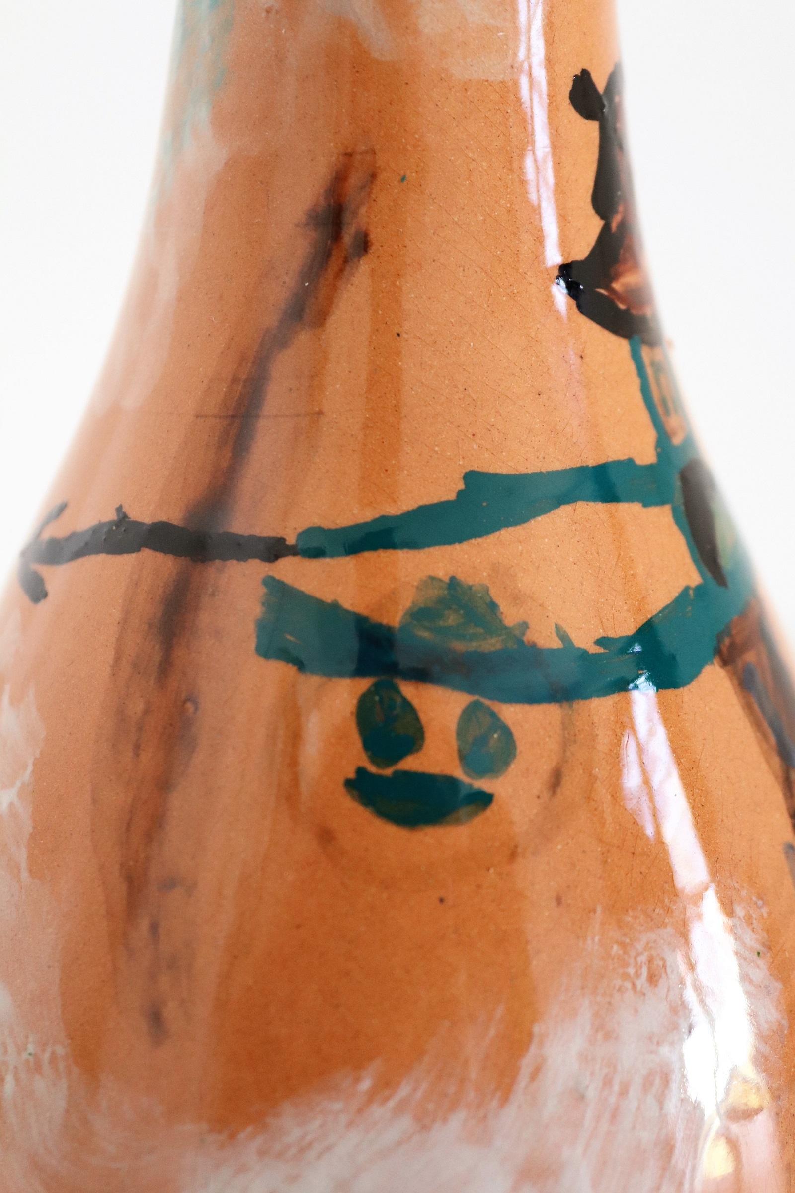 Italian Midcentury Ceramic Modernist Collectors Vase by Art Rumi Orobico, 1950s In Good Condition For Sale In Morazzone, Varese