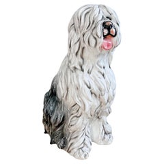 Italian Mid Century Ceramic Old English Sheepdog