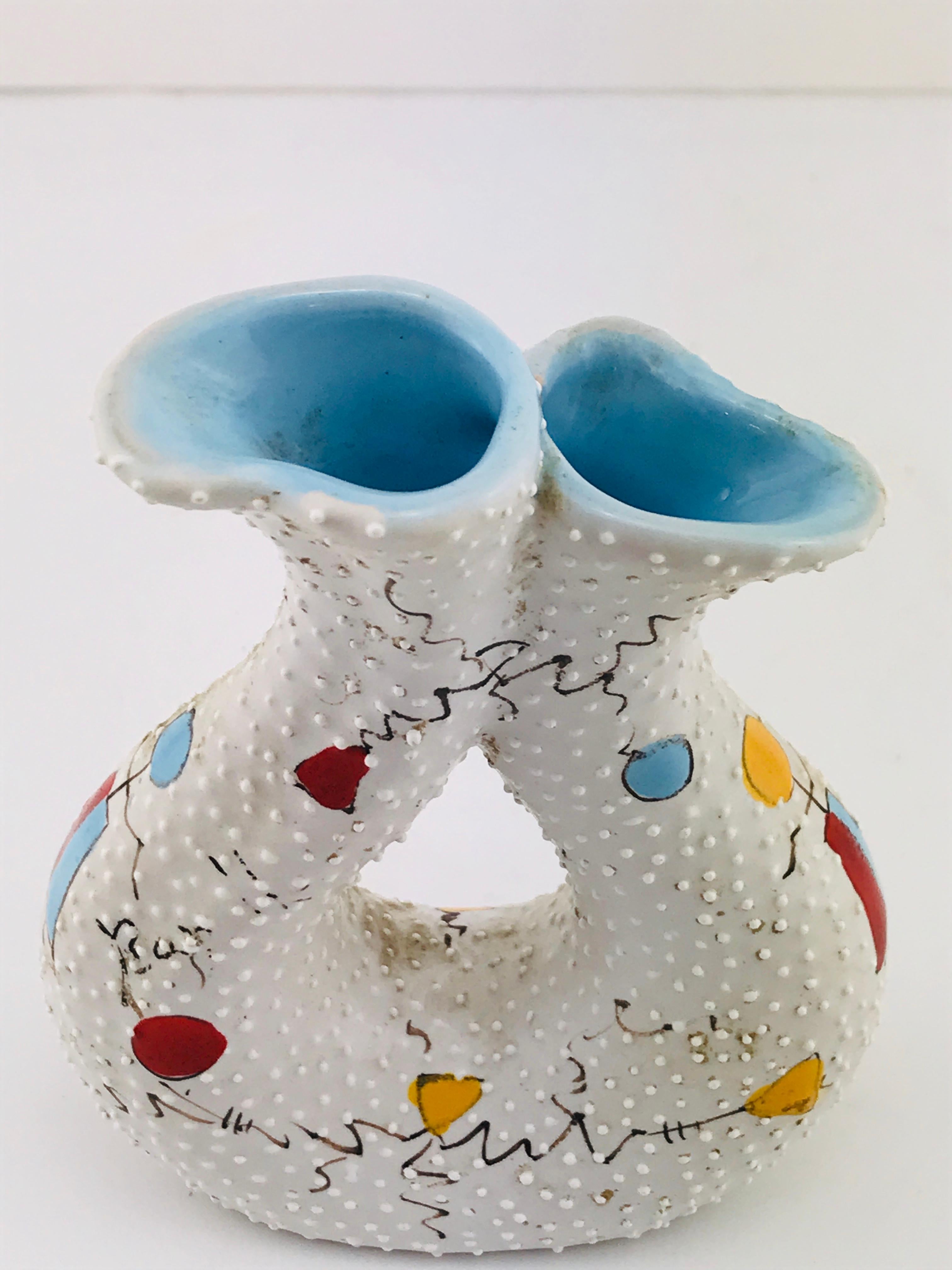 Italian Midcentury Ceramic Vase by Gualdo Dolci, 1950s For Sale 5