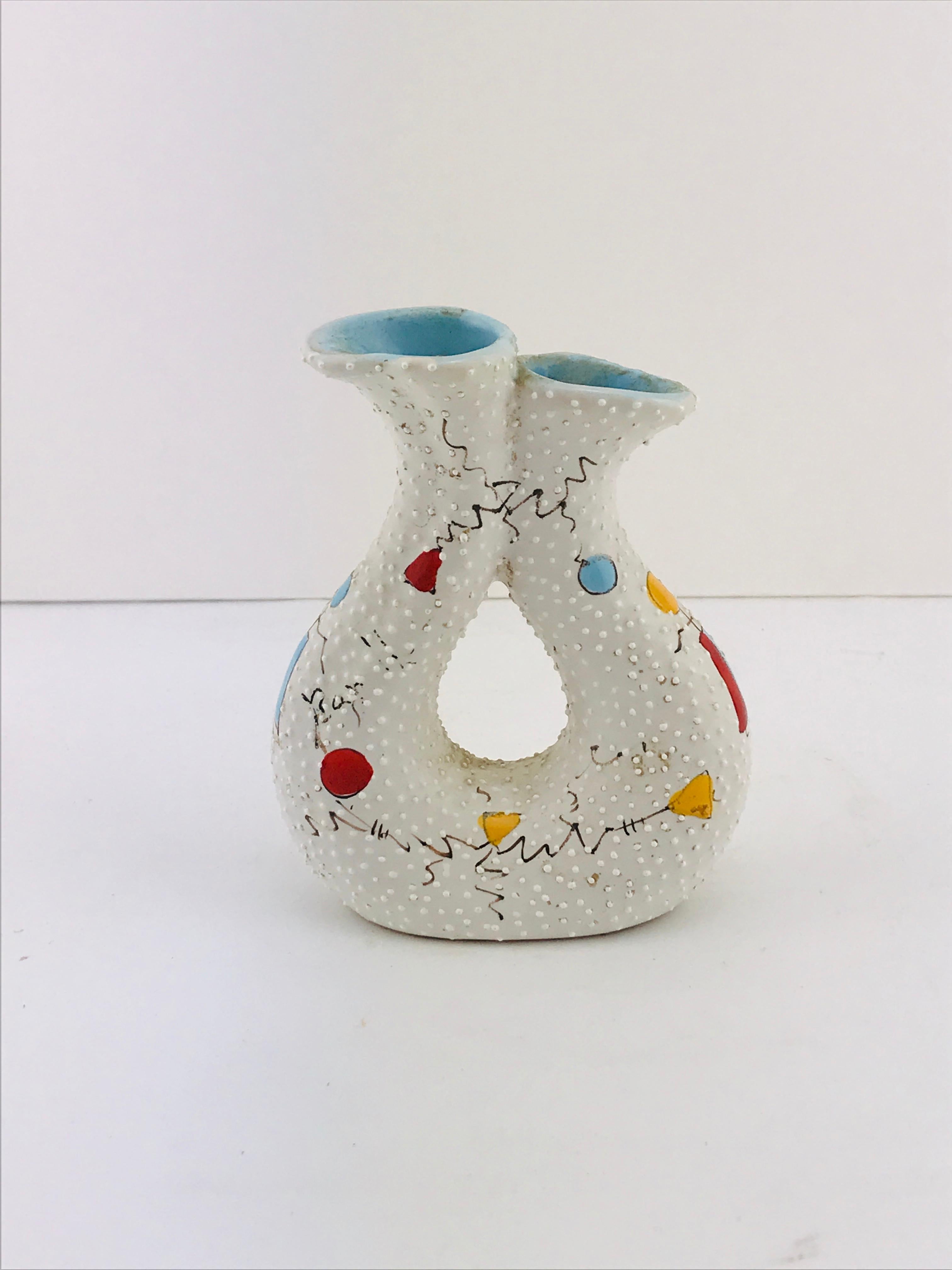 Mid-Century Modern Italian Midcentury Ceramic Vase by Gualdo Dolci, 1950s For Sale