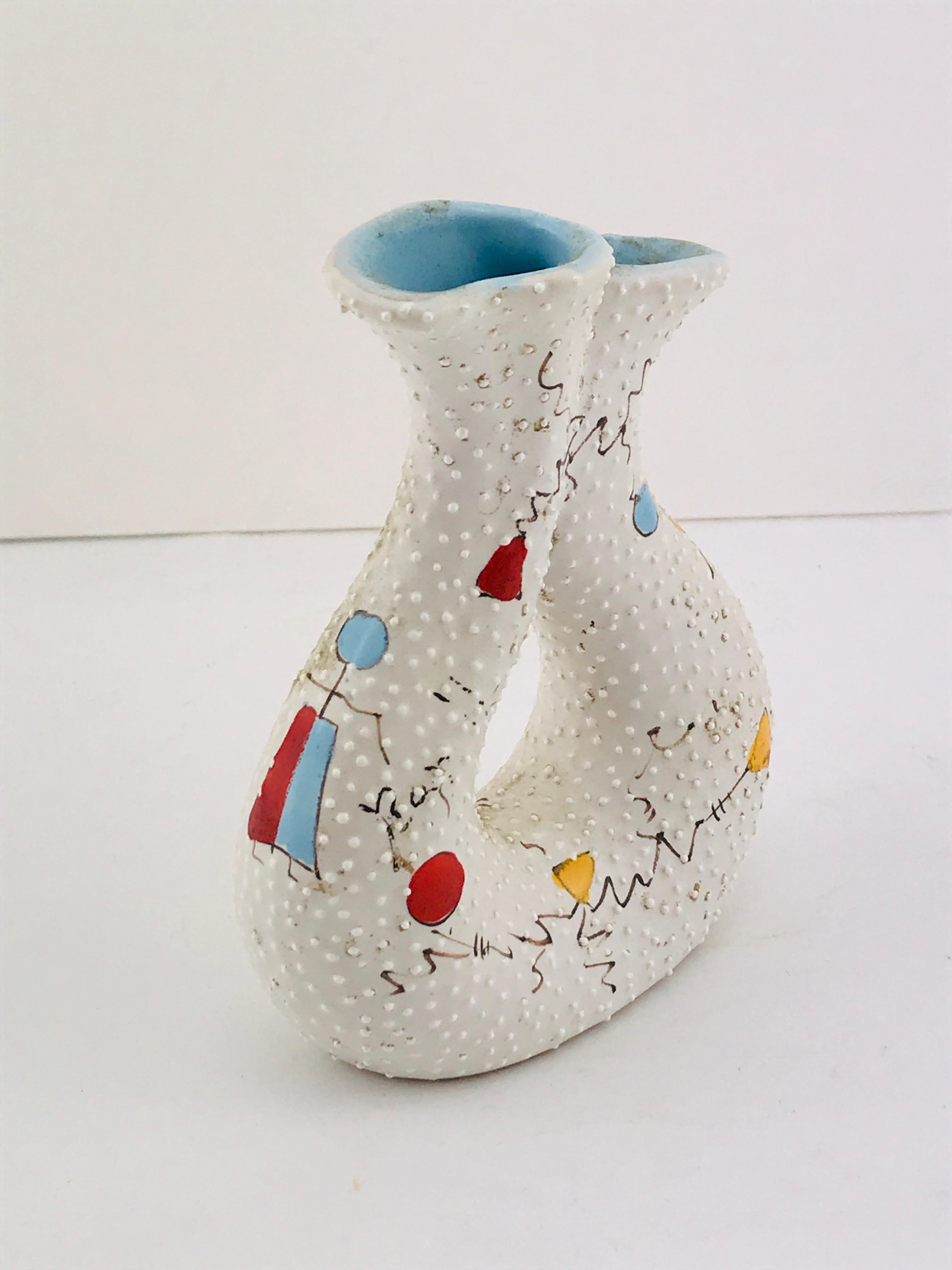 Italian Midcentury Ceramic Vase by Gualdo Dolci, 1950s In Good Condition For Sale In Byron Bay, NSW