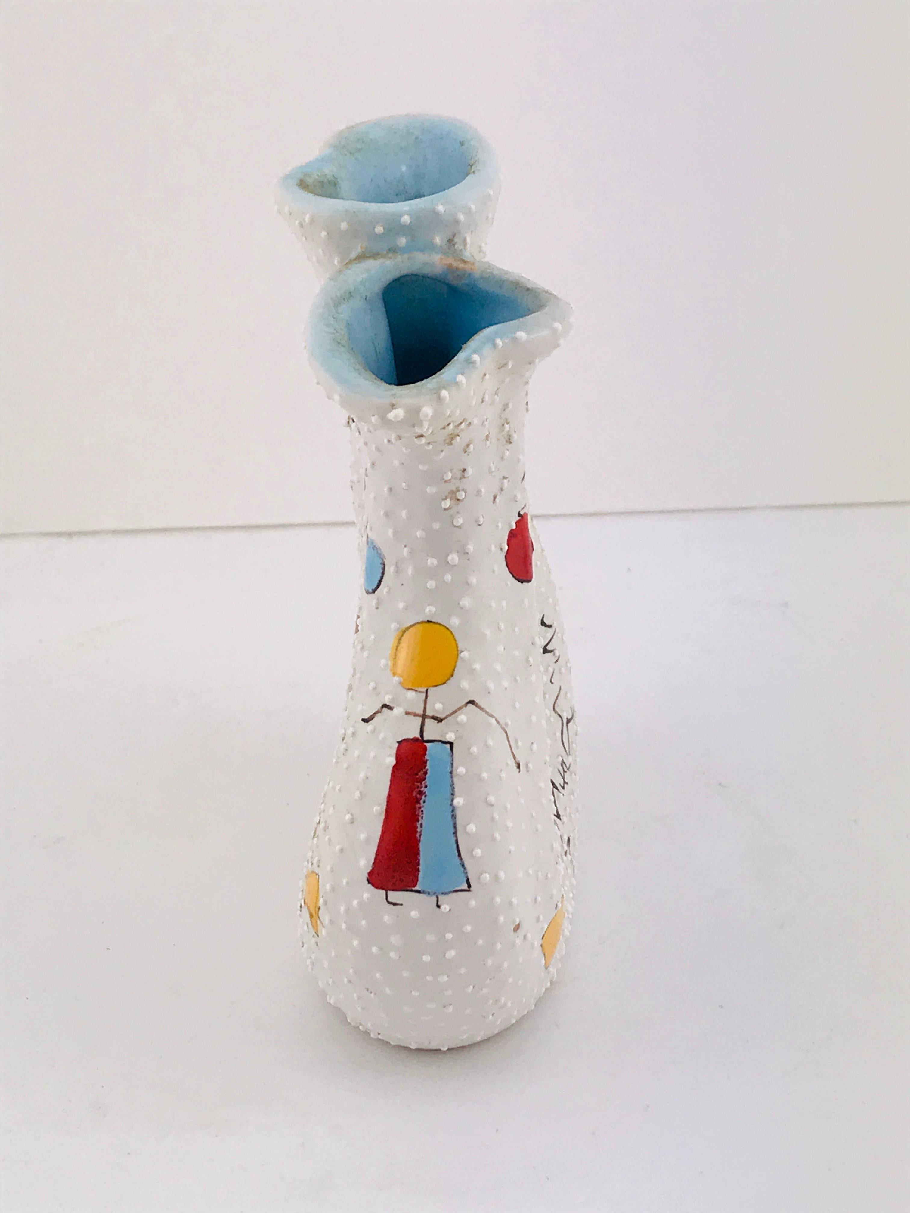 Italian Midcentury Ceramic Vase by Gualdo Dolci, 1950s For Sale 1