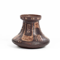 Italian Mid-Century Ceramic Vase in Etruscan Style in by Mariano Pieroni 1950s