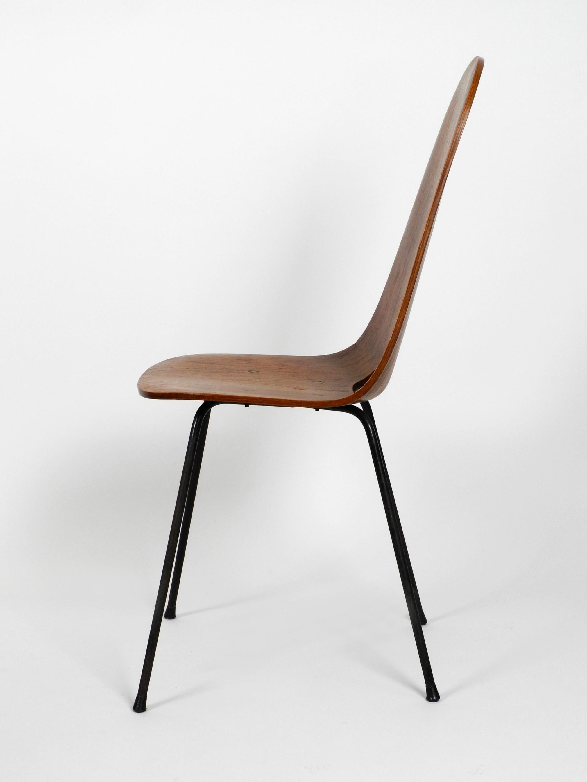 Italian Midcentury Chair by Vittorio Nobili Made of Plywood with Teak Veneer 4