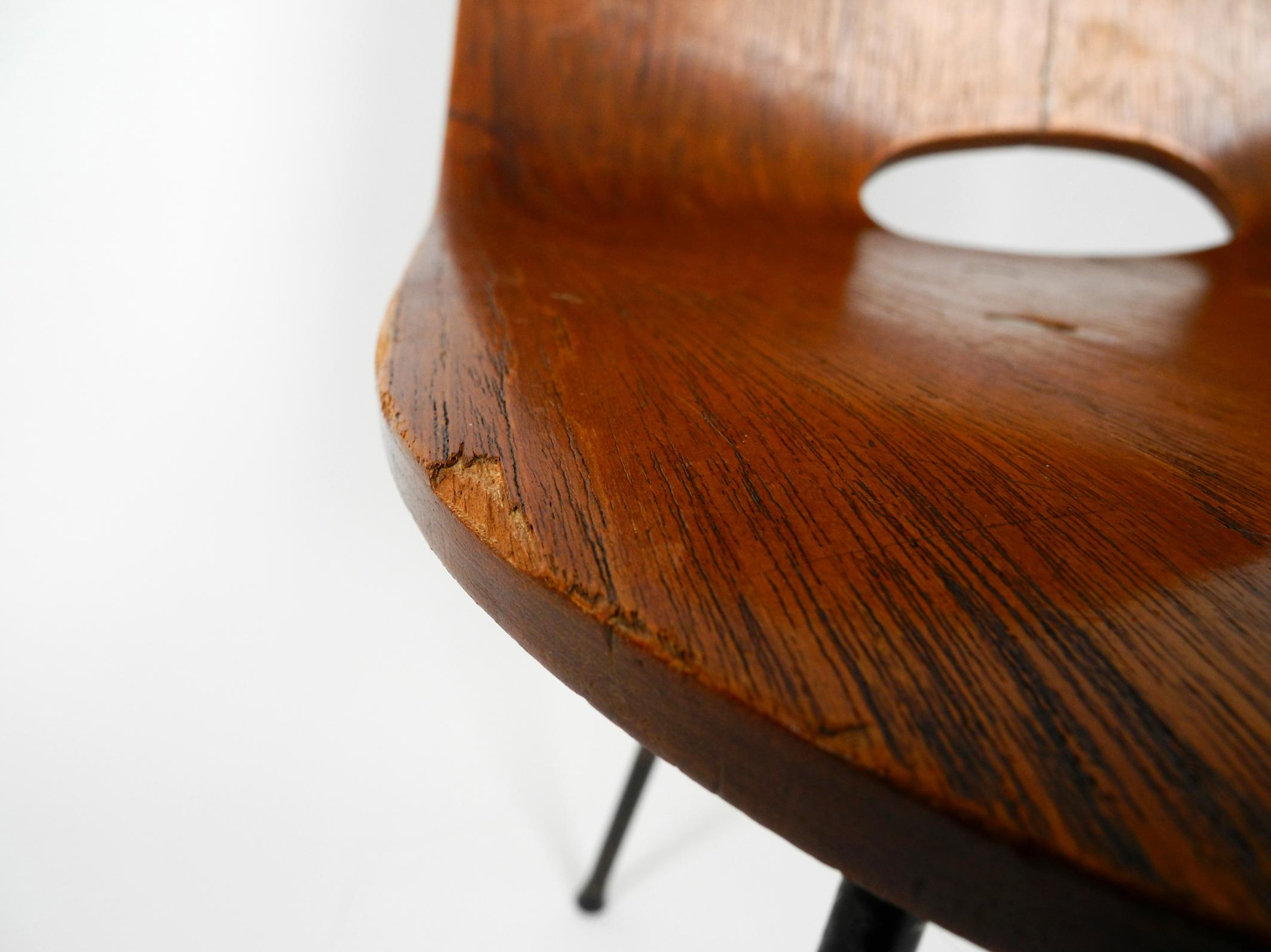 Mid-20th Century Italian Midcentury Chair by Vittorio Nobili Made of Plywood with Teak Veneer