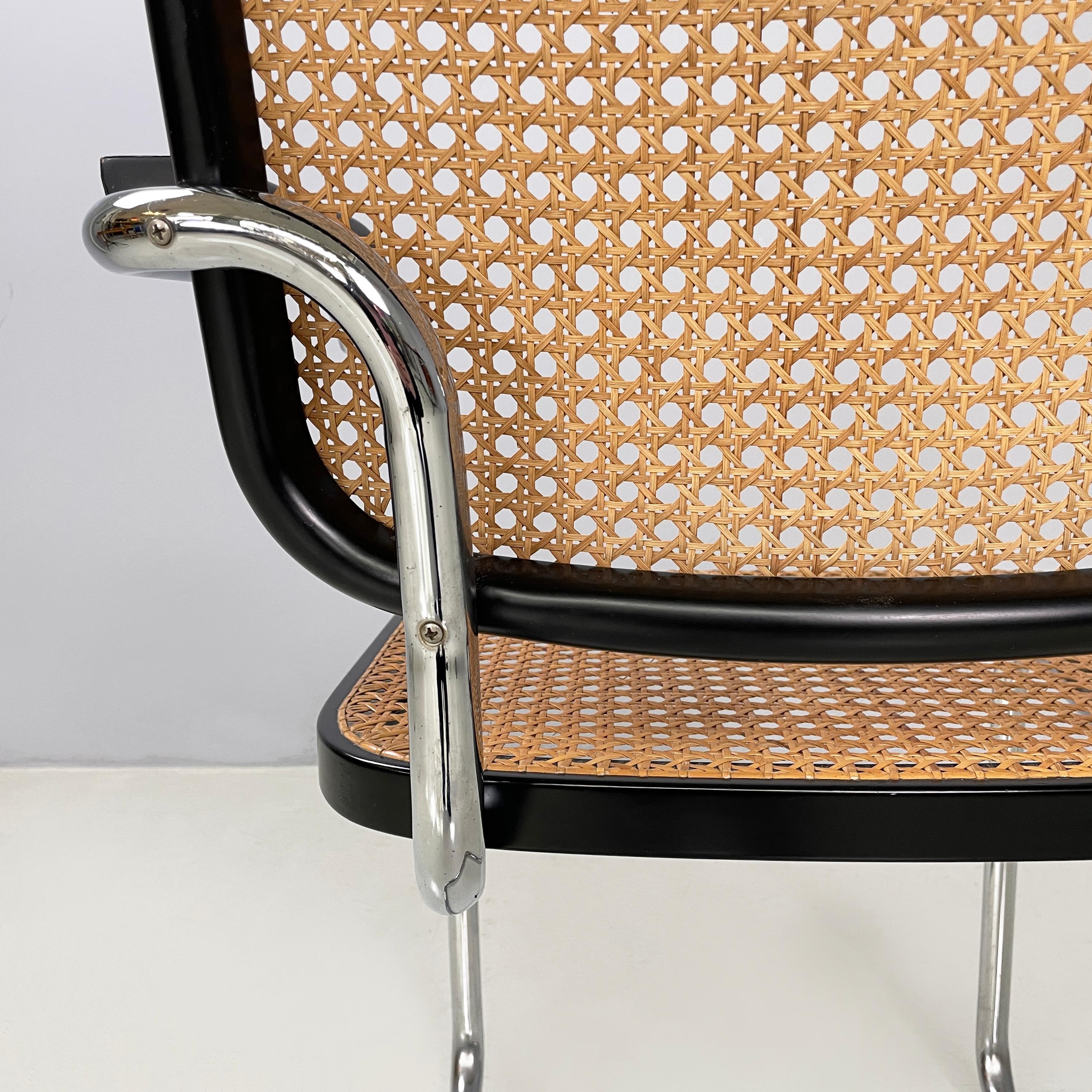 Italian mid-century Chair with armrests Cesca by Marcel Breuer for Gavina, 1960s 9