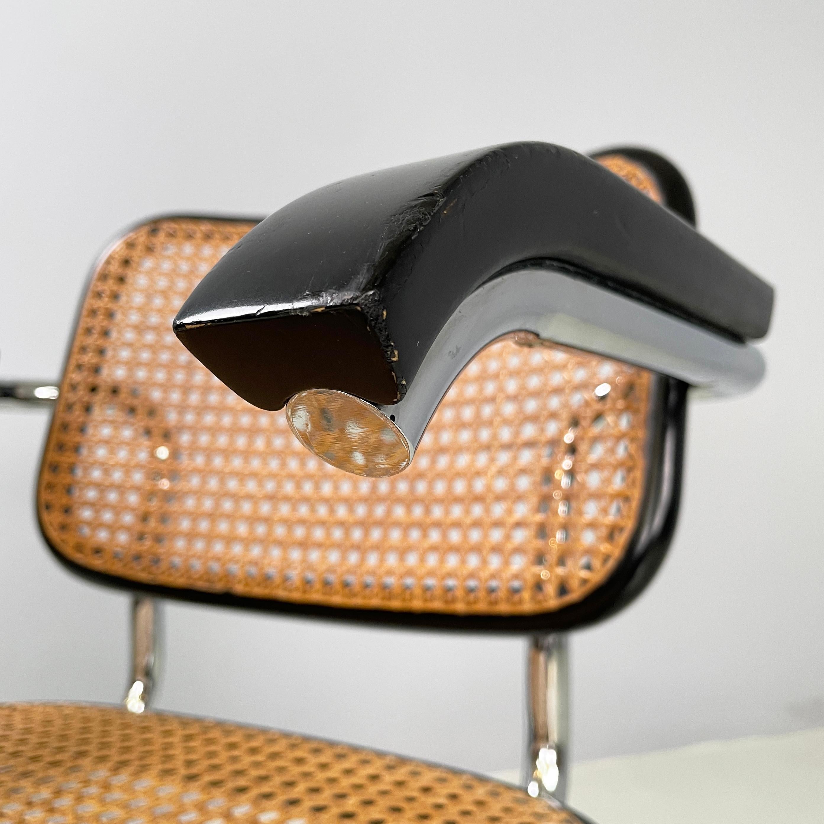 Italian mid-century Chair with armrests Cesca by Marcel Breuer for Gavina, 1960s 2