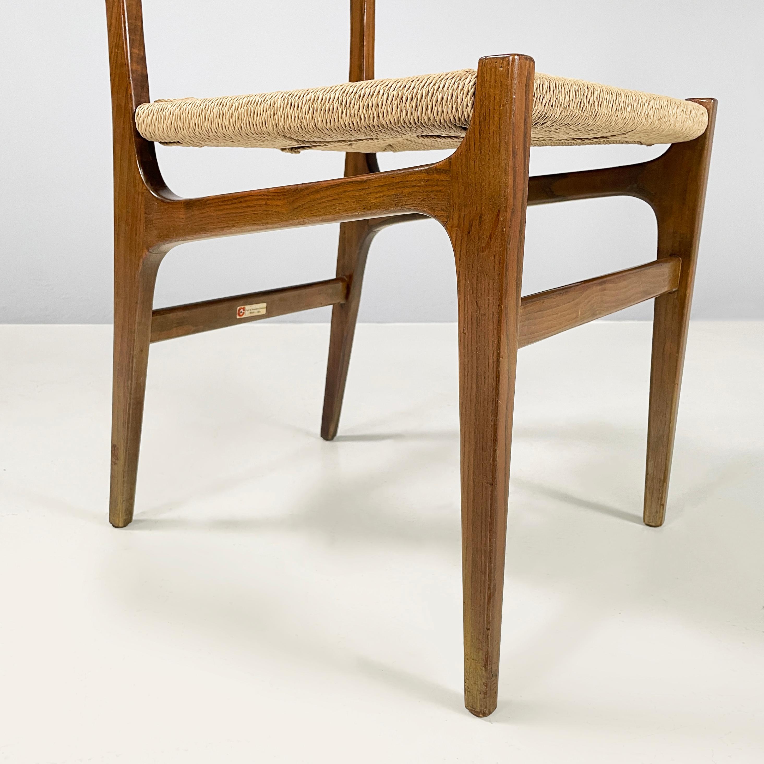 Italian mid-century Chairs Parco dei Principi hotel by Gio Ponti Cassina, 1960s For Sale 8
