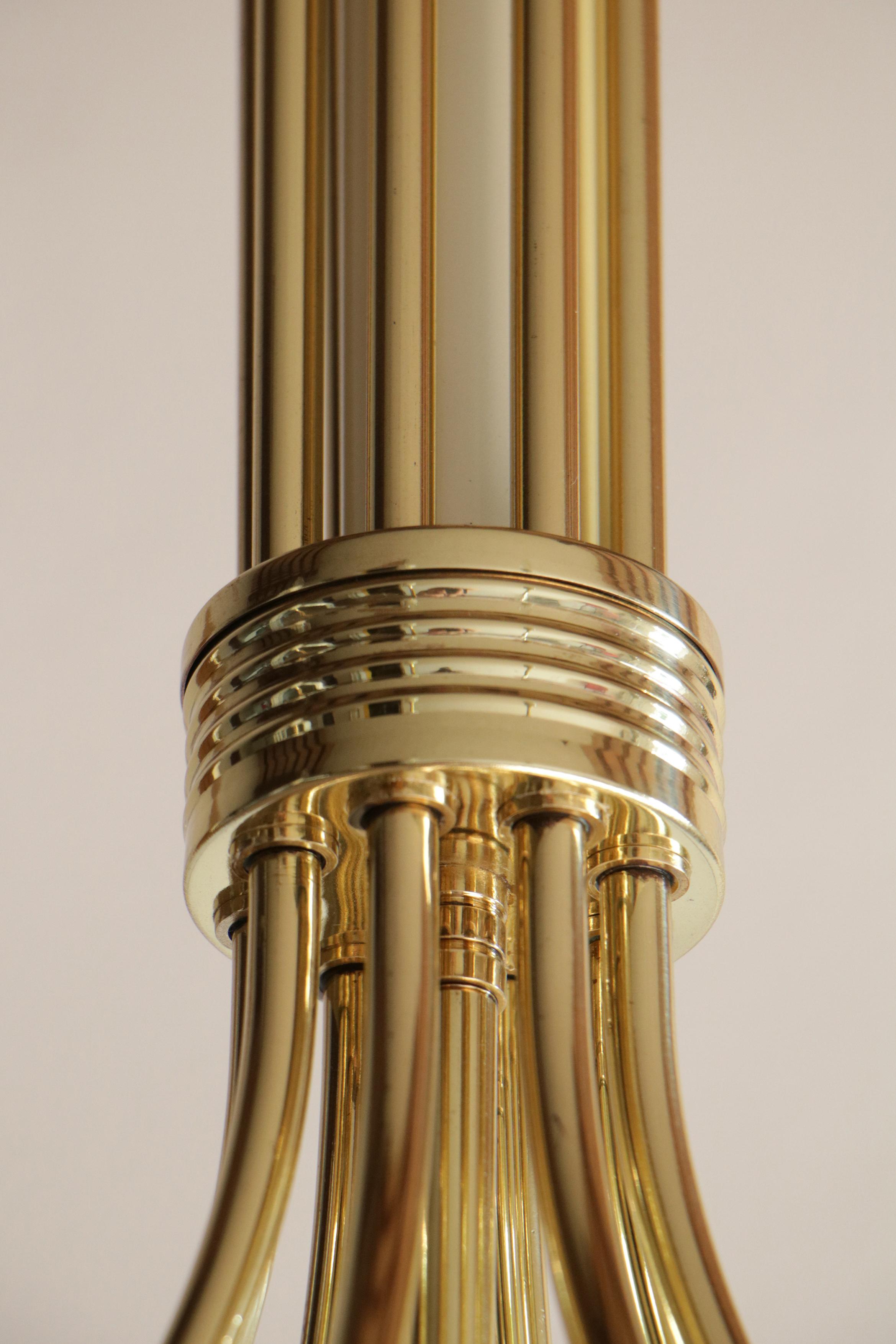 Italian Mid-Century Chandelier Attributed to Guglielmo Ulrich, 1945s For Sale 1